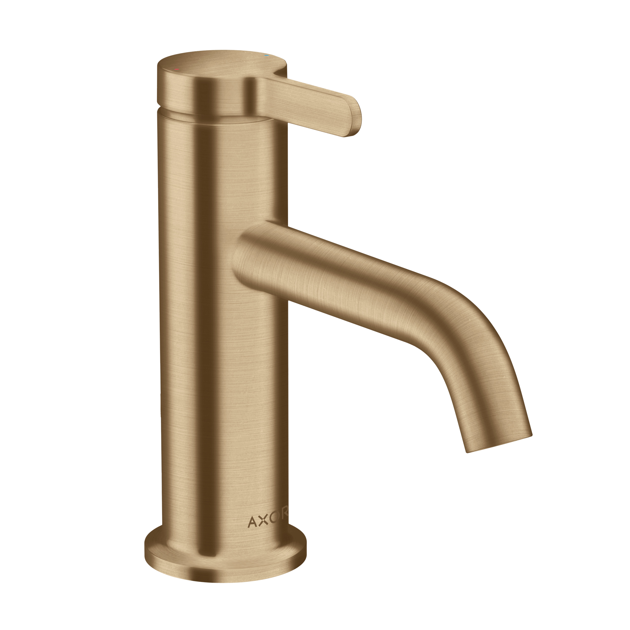 AXOR One Single Lever Handle Basin Mixer Faucet 70 with Open Waste Set from Brandt in Brushed Bronze finish