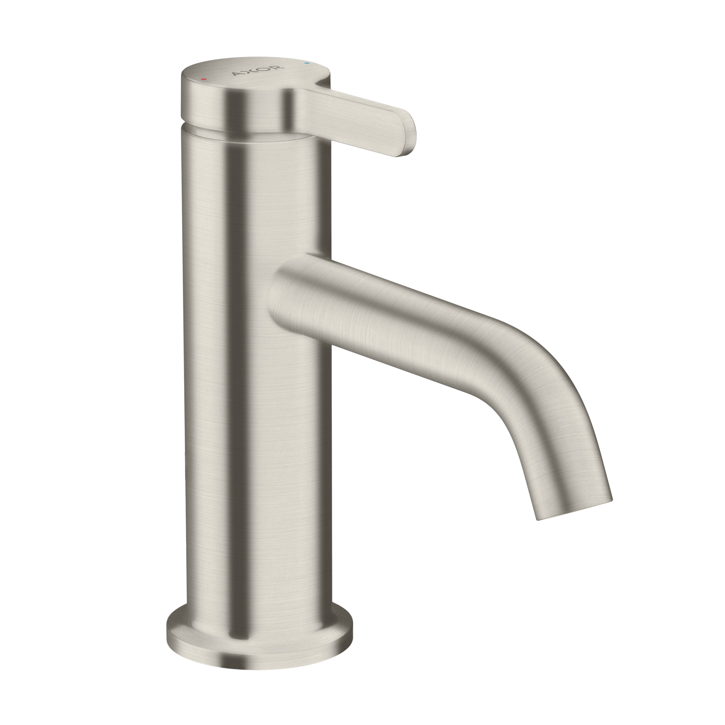 AXOR One Single Lever Handle Basin Mixer Faucet 70 with Open Waste Set from Brandt in Stainless Steel Optic finish