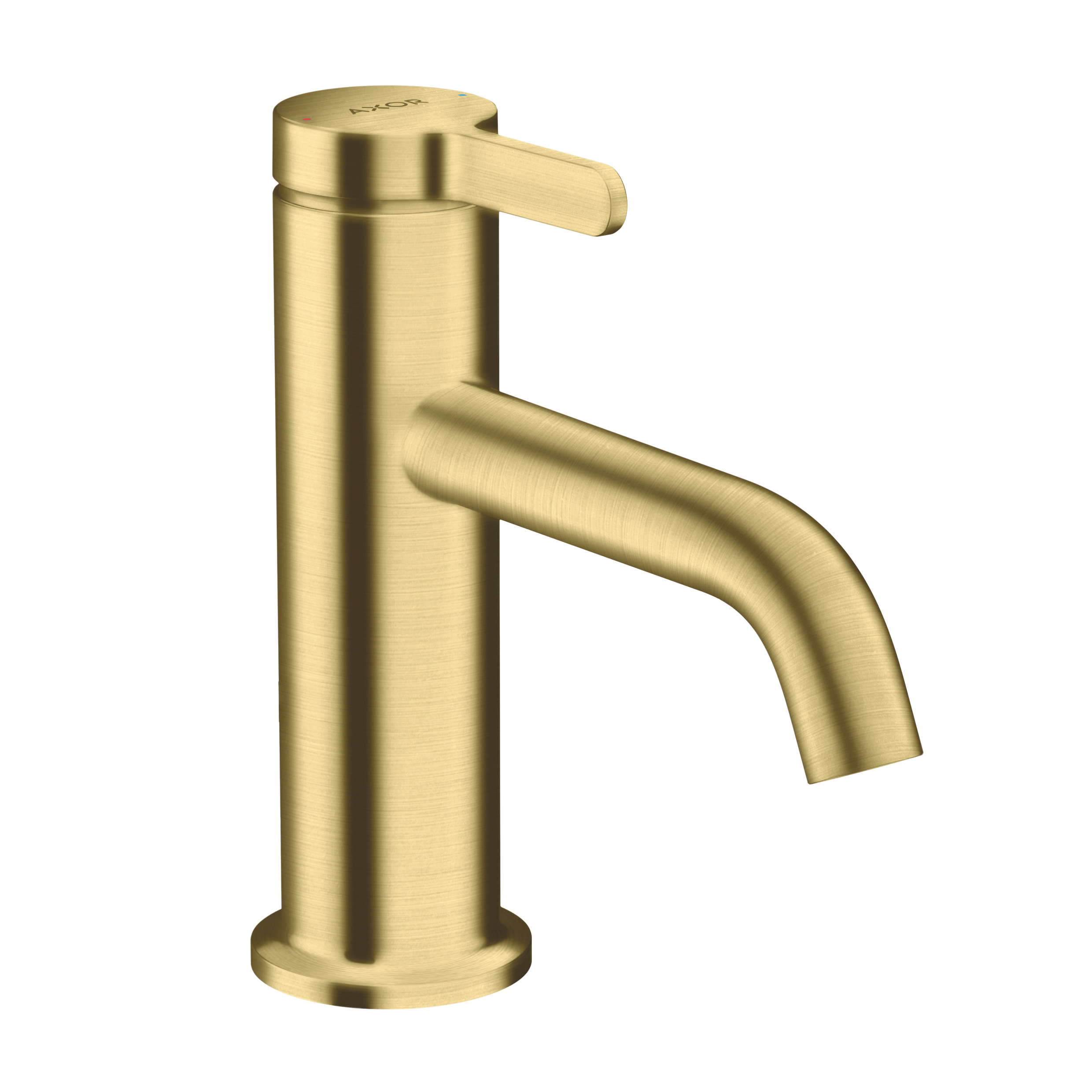 AXOR One Single Lever Handle Basin Mixer Faucet 70 with Open Waste Set from Brandt in Brushed Brass finish