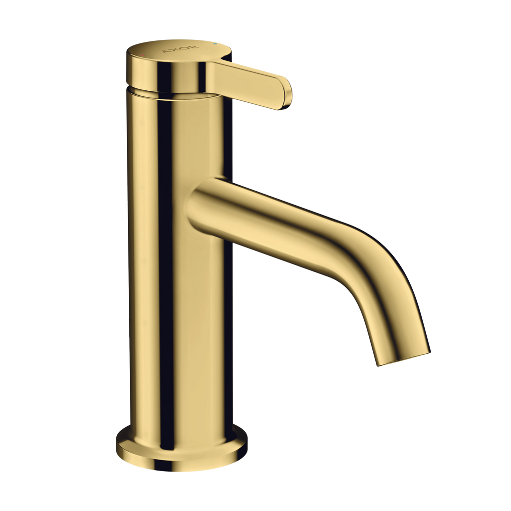 AXOR One Single Lever Handle Basin Mixer Faucet 70 with Open Waste Set from Brandt in Polished Gold Optic finish