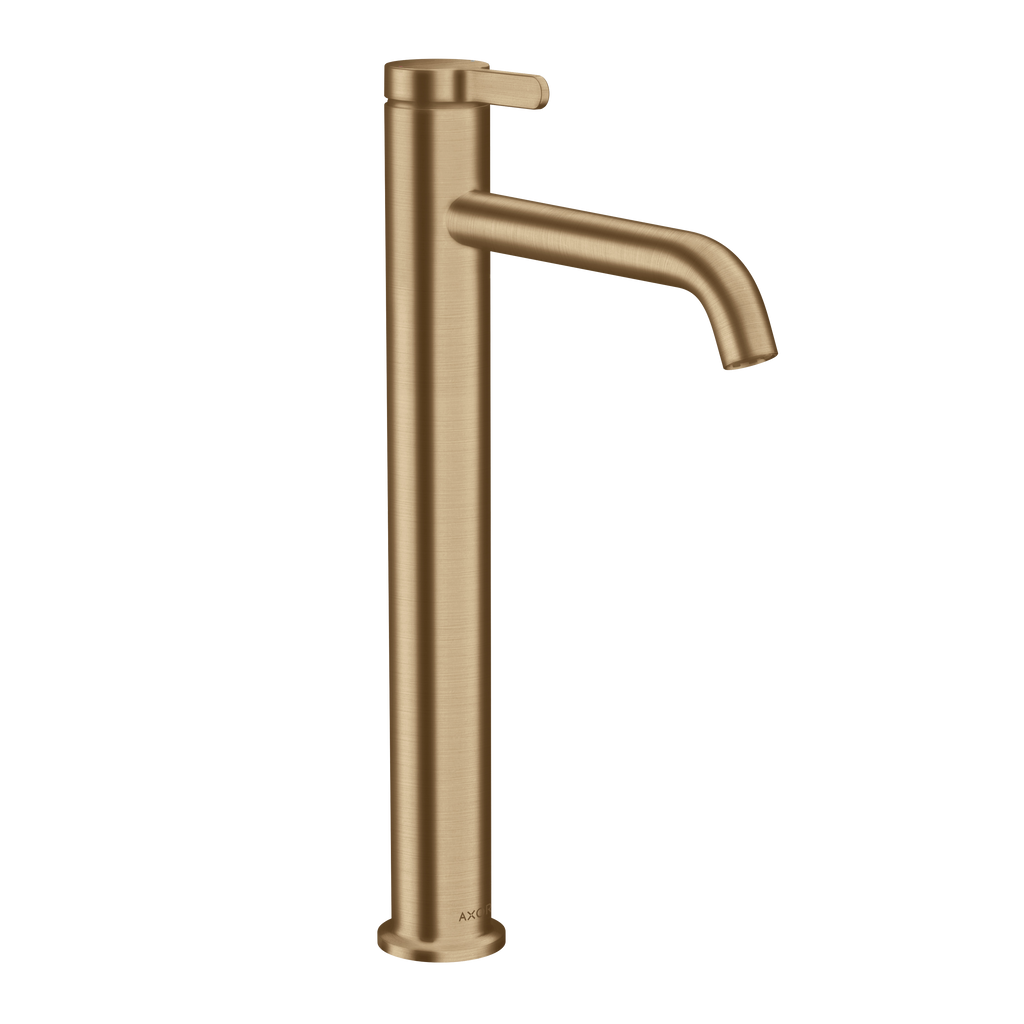 AXOR One Single Lever Handle Basin Mixer Faucet 260 with Open Waste Set from Brandt in Brushed Bronze finish