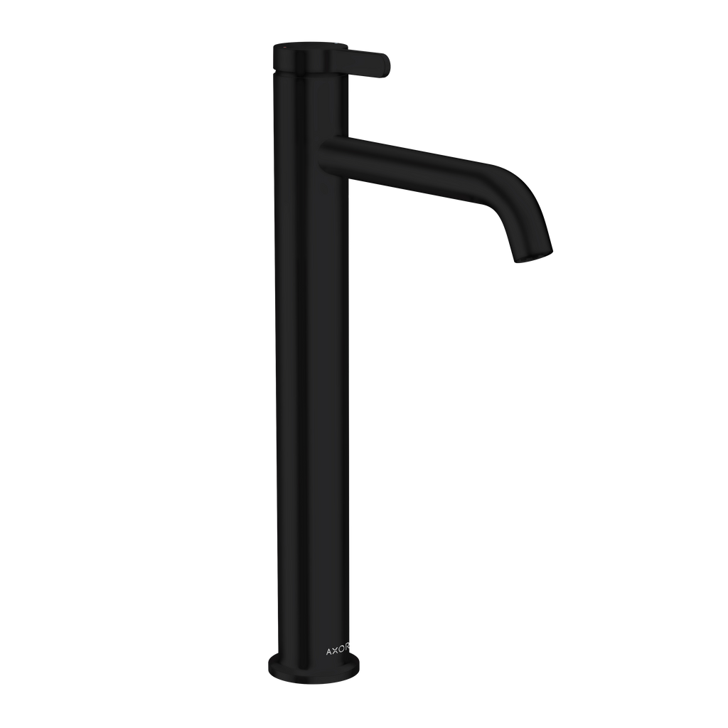 AXOR One Single Lever Handle Basin Mixer Faucet 260 with Open Waste Set from Brandt in Matt Black finish