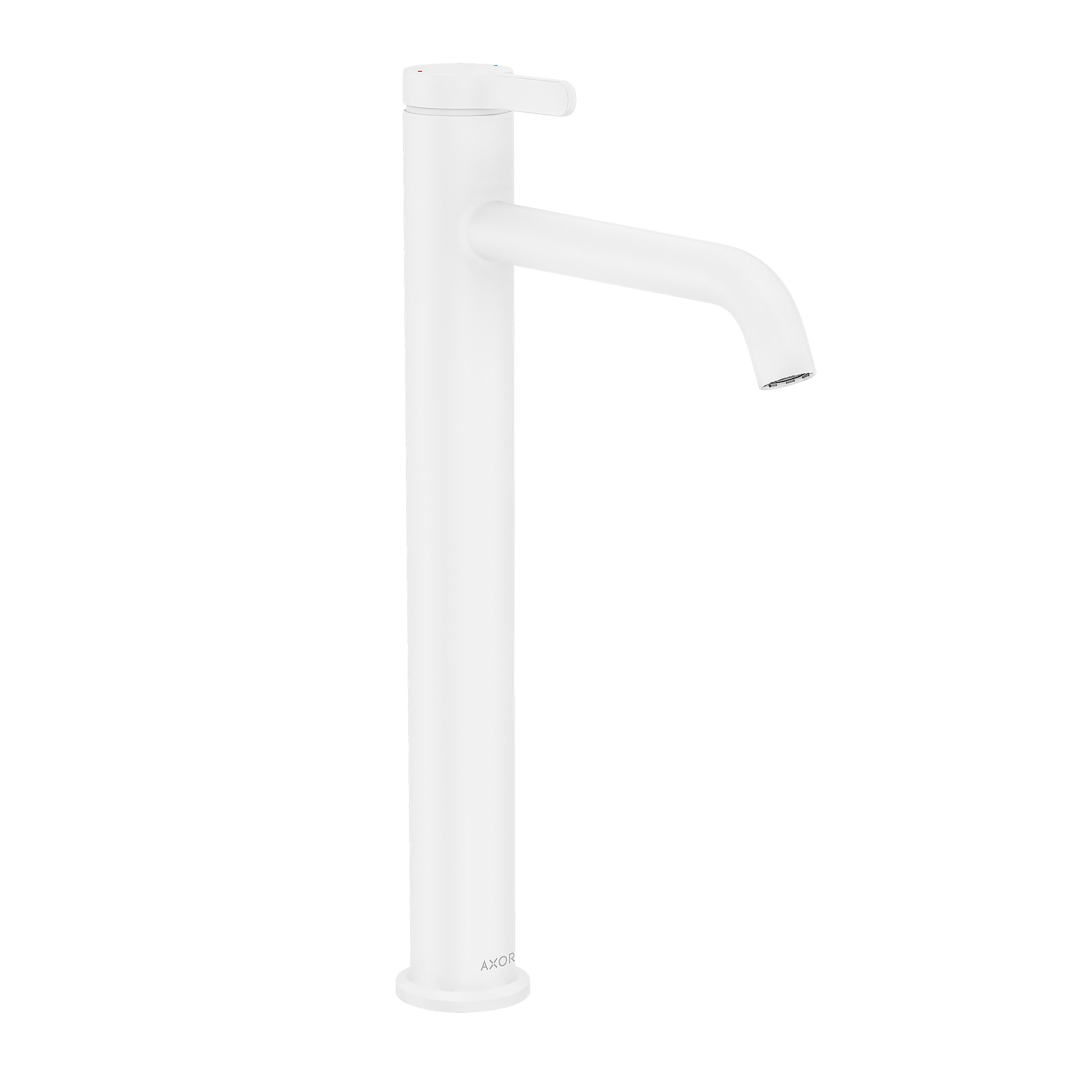 AXOR One Single Lever Handle Basin Mixer Faucet 260 with Open Waste Set from Brandt in Matt White finish