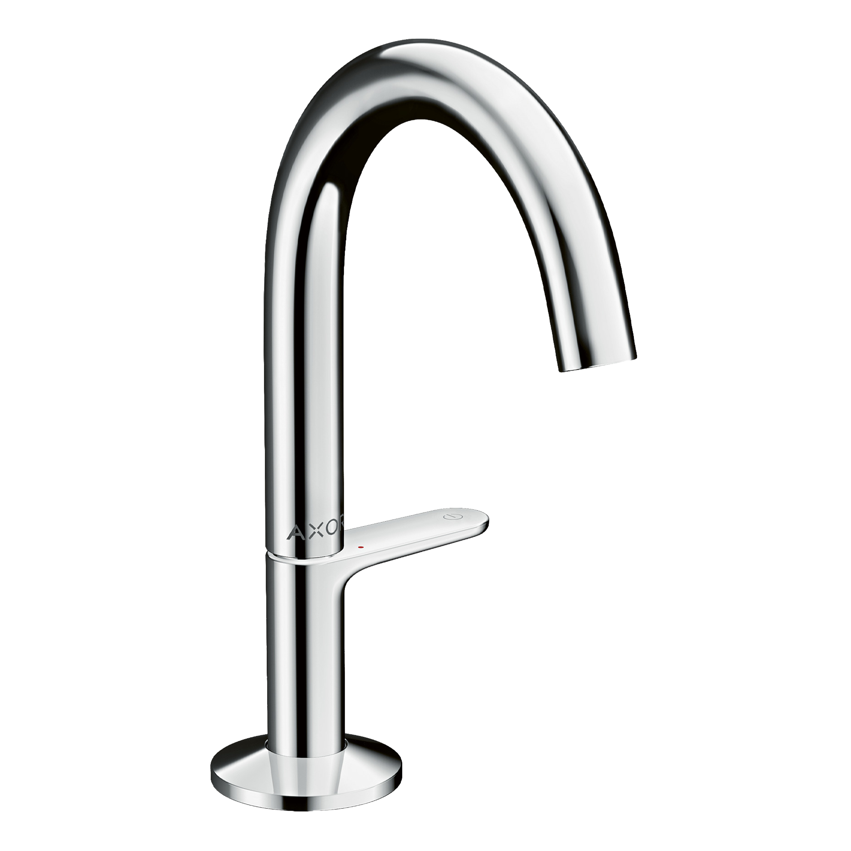 AXOR One Basin Mixer Faucet Select 140 with Push-Open Waste Set from Brandt in Chrome finish