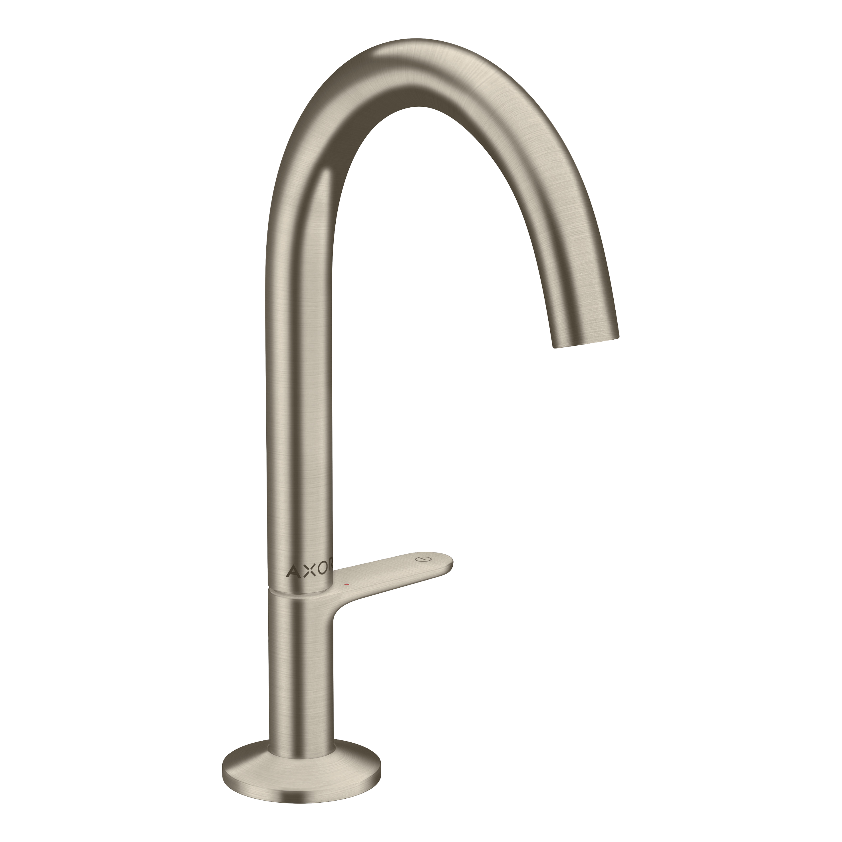 AXOR One Basin Mixer Faucet Select 170 with Push-Open Waste Set from Brandt in Brushed Nickel finish