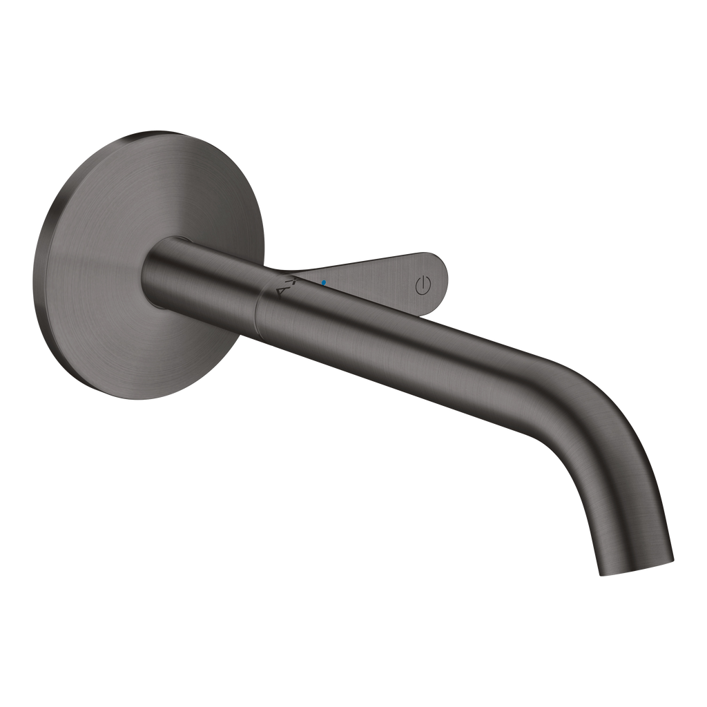 AXOR One Concealed Basin Mixer Faucet Select with 220 mm Spout from Brandt in Brushed Black Chrome finish