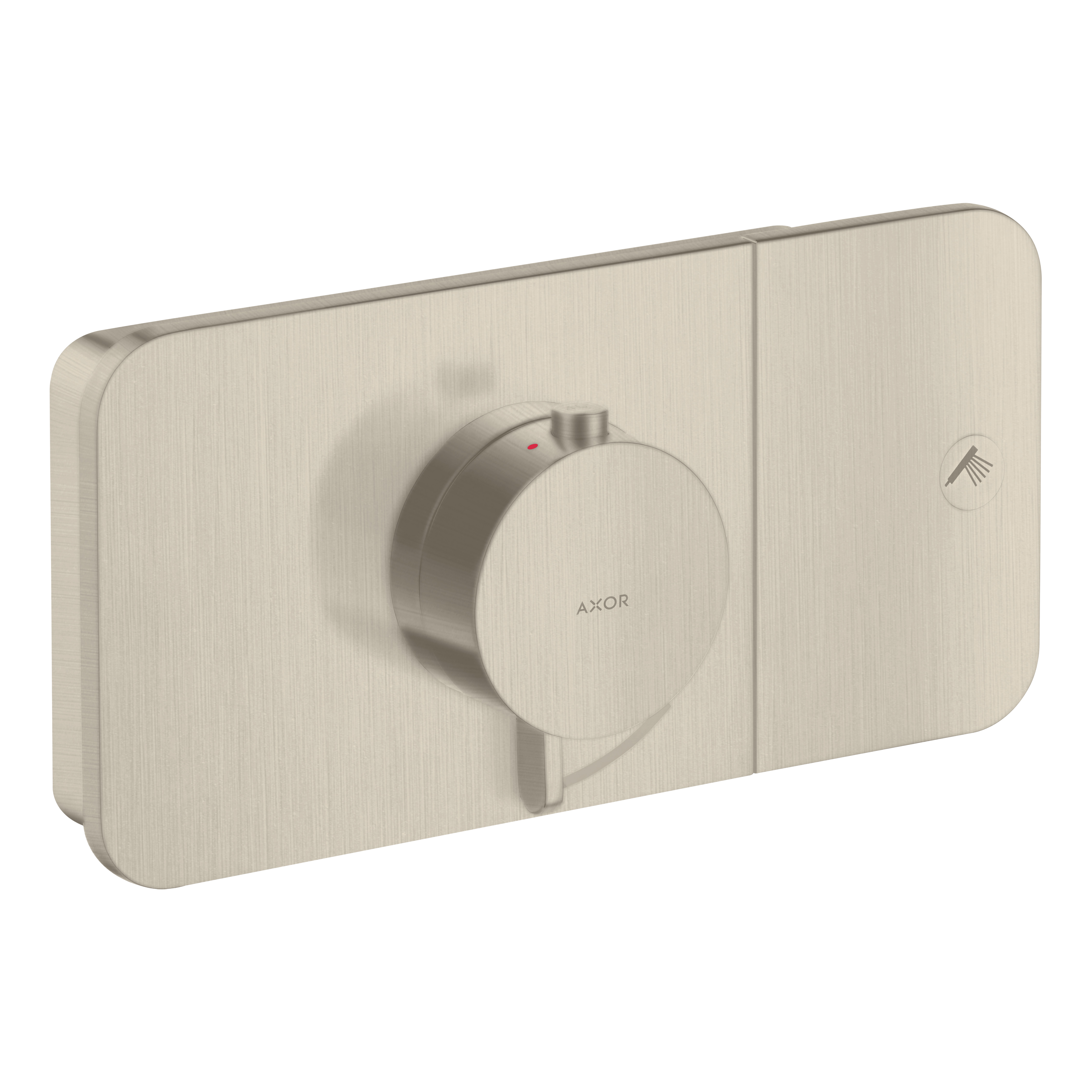 AXOR One Concealed Shower Thermostat with 1 Outlet from Brandt in Brushed Nickel finish