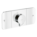 AXOR One Concealed Shower Thermostat with 2 Outlets from Brandt in Chrome finish