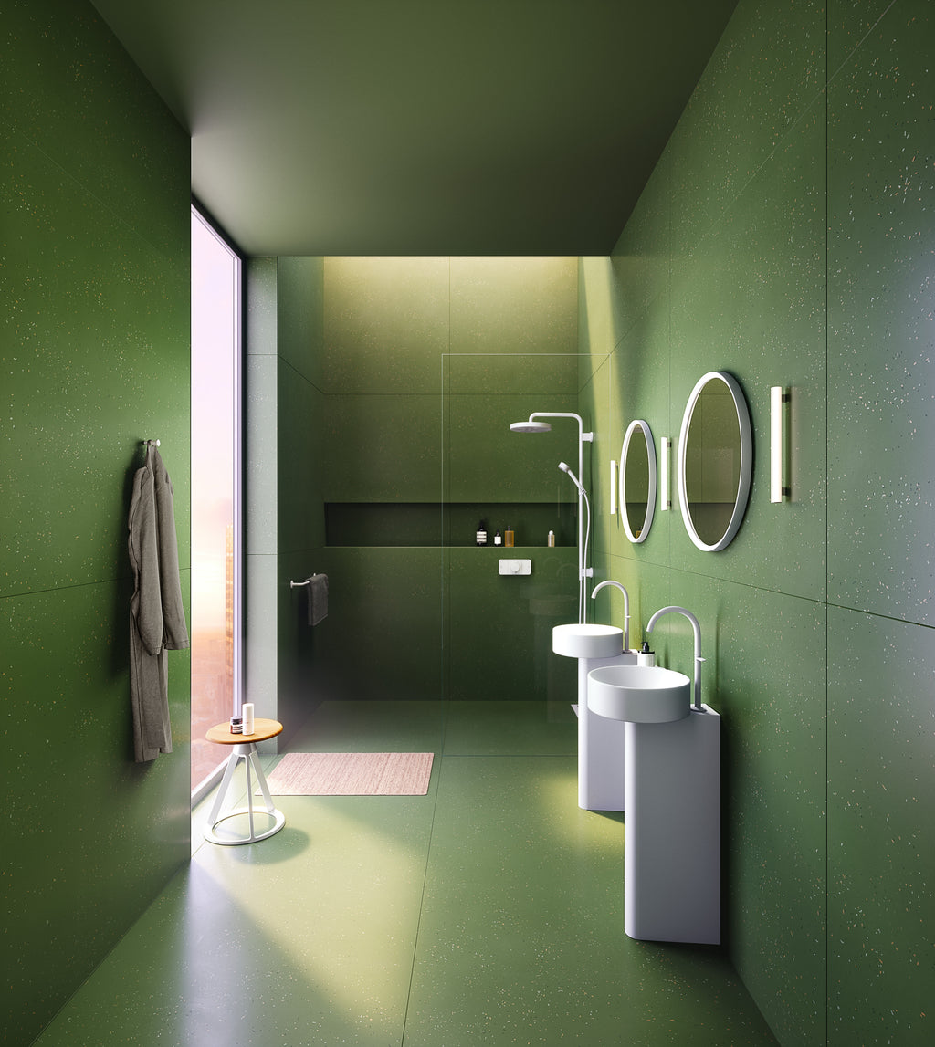AXOR One Concealed Shower Thermostat with 2 Outlets from Brandt in Matt White finish
