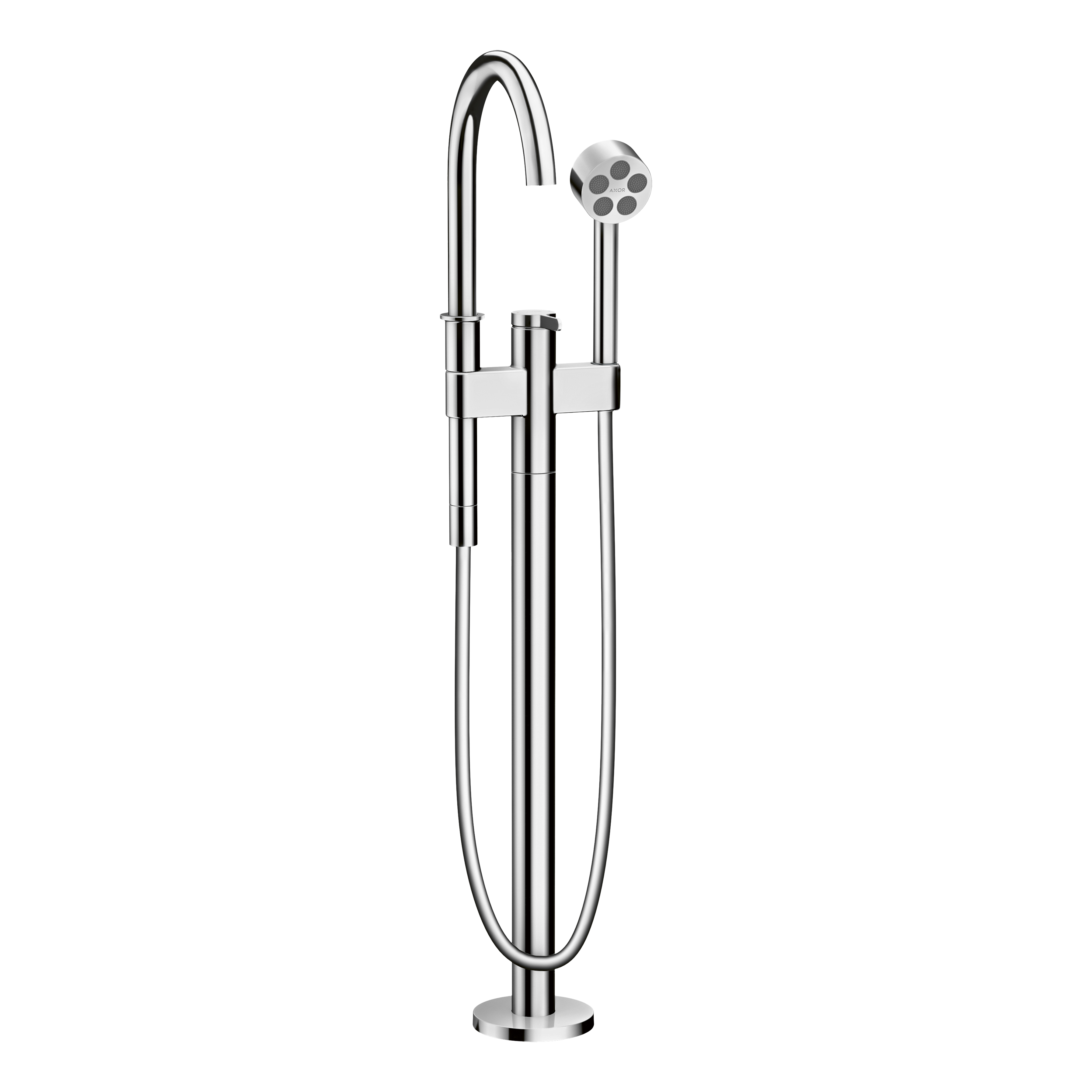 AXOR One Single Lever Handle Floorstanding Bath & Shower Mixer Faucet from Brandt in Chrome finish