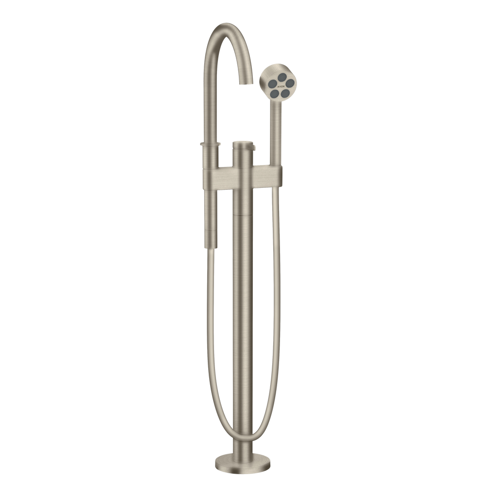 AXOR One Single Lever Handle Floorstanding Bath & Shower Mixer Faucet from Brandt in Brushed Nickel finish