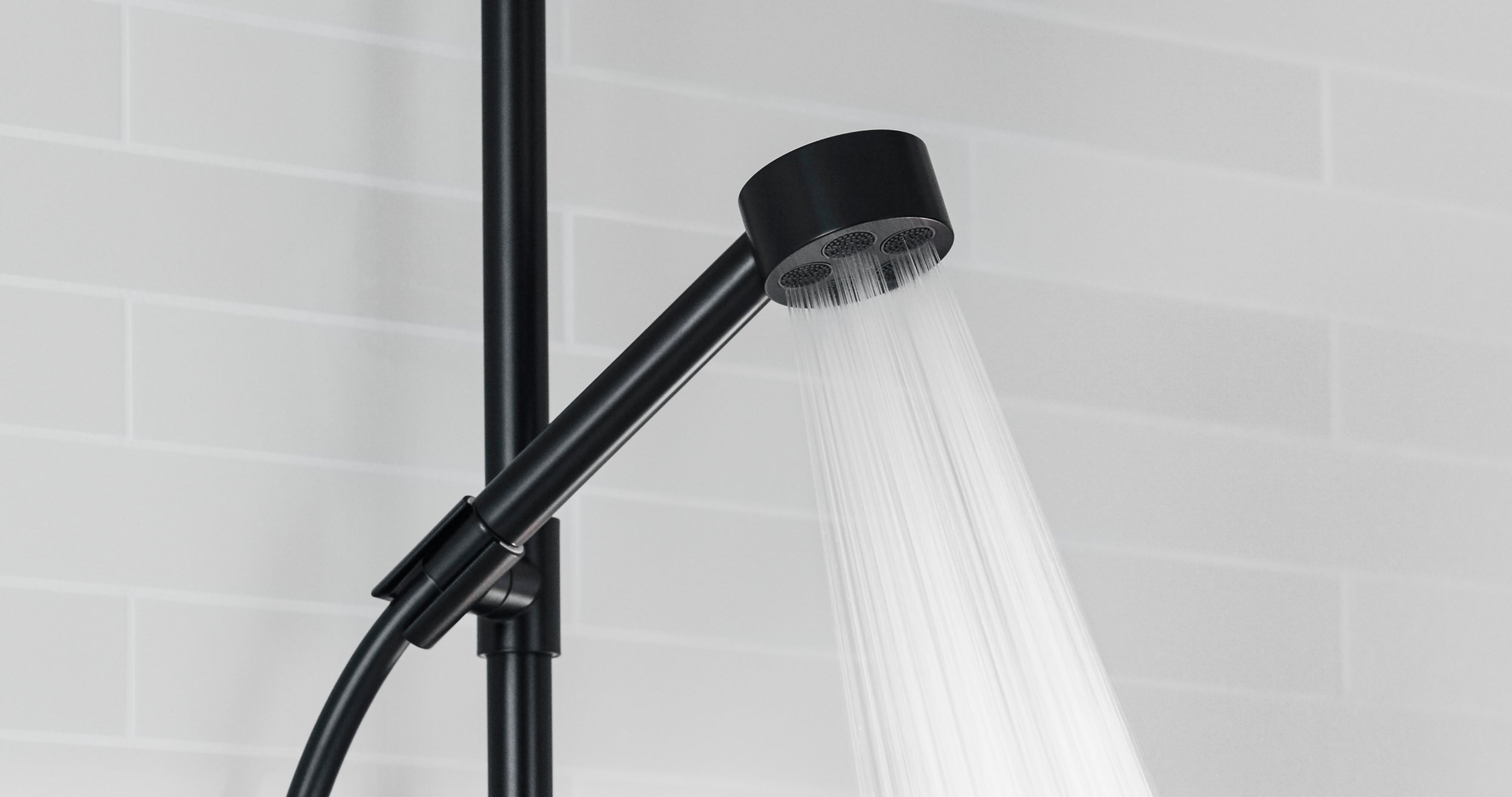 AXOR One Hand Shower 75 1jet EcoSmart from Brandt in Matt Black finish