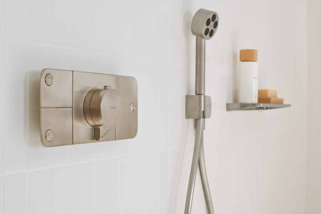 AXOR One Hand Shower 75 1jet EcoSmart from Brandt in Brushed Nickel finish
