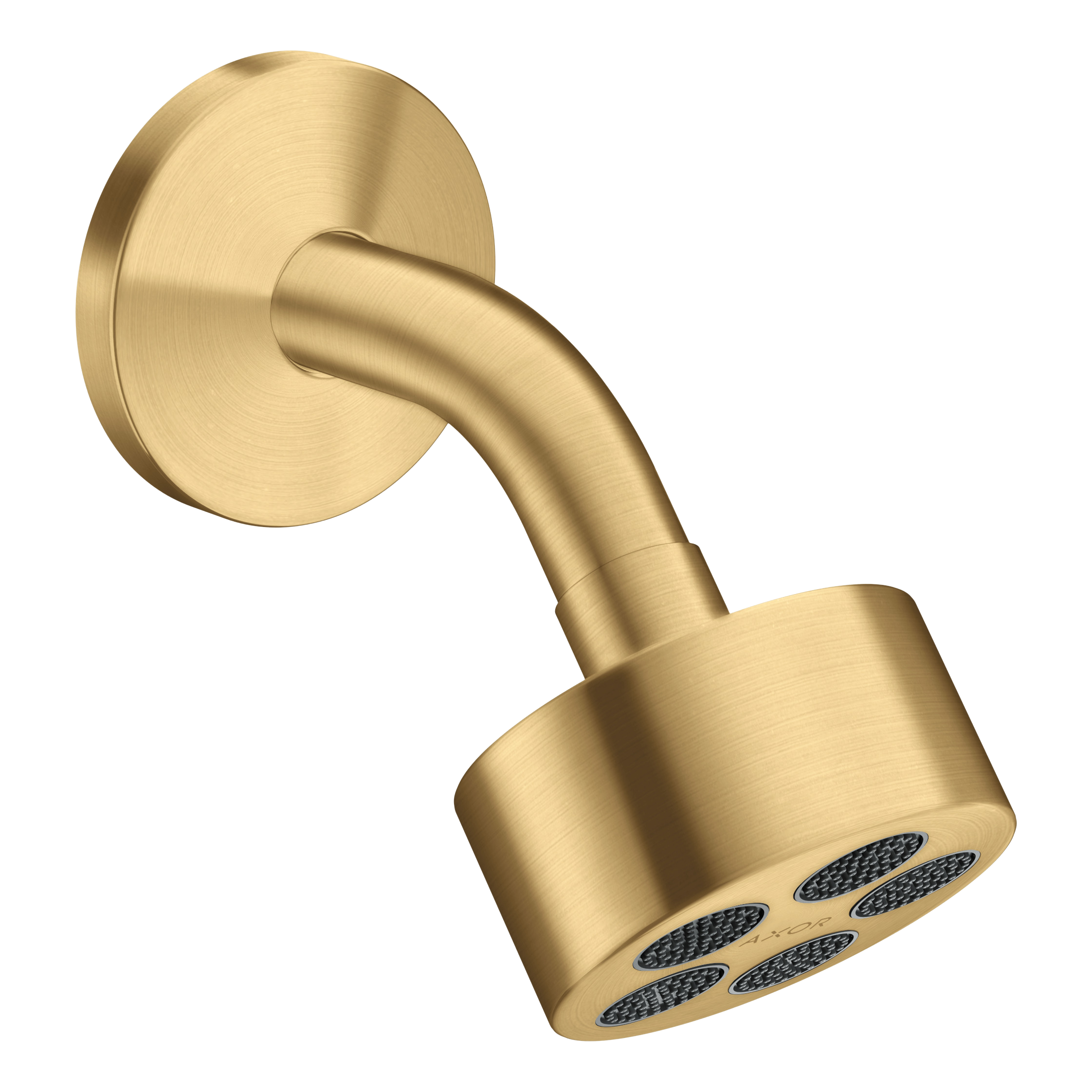 AXOR One Overhead Shower 75 1jet EcoSmart with Shower Arm from Brandt in Brushed Gold Optic finish