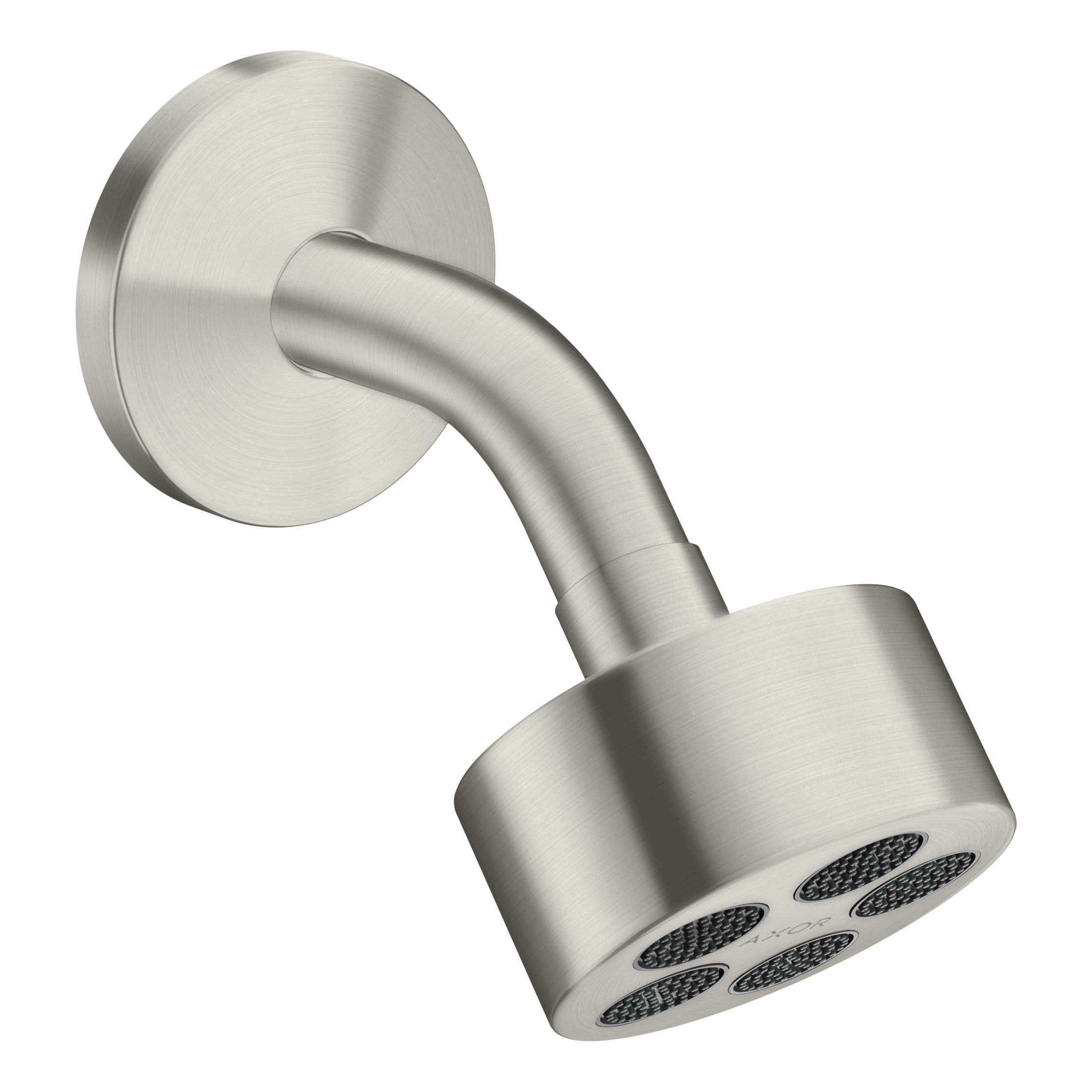 AXOR One Overhead Shower 75 1jet EcoSmart with Shower Arm from Brandt in Stainless Steel Optic finish