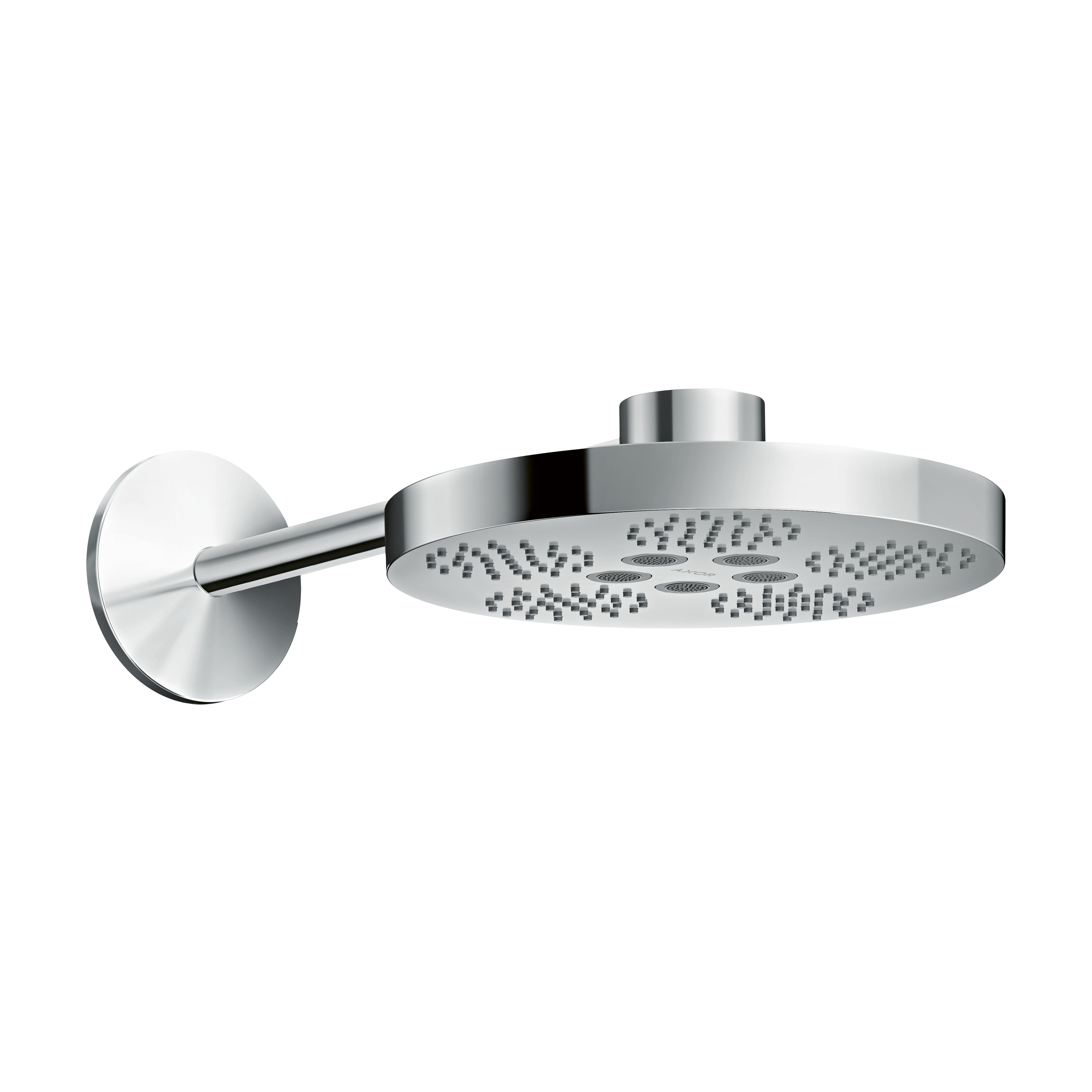 AXOR One Overhead Shower 280 2jet with Shower Arm from Brandt in Chrome finish