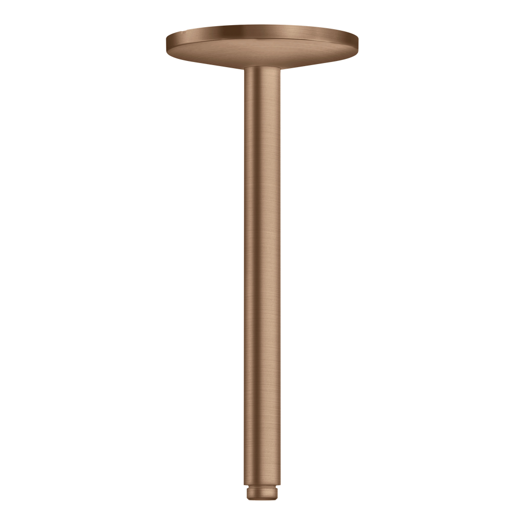 AXOR One Ceiling Connector 300 mm for Overhead Shower 280 1jet from Brandt in Brushed Red Gold finish