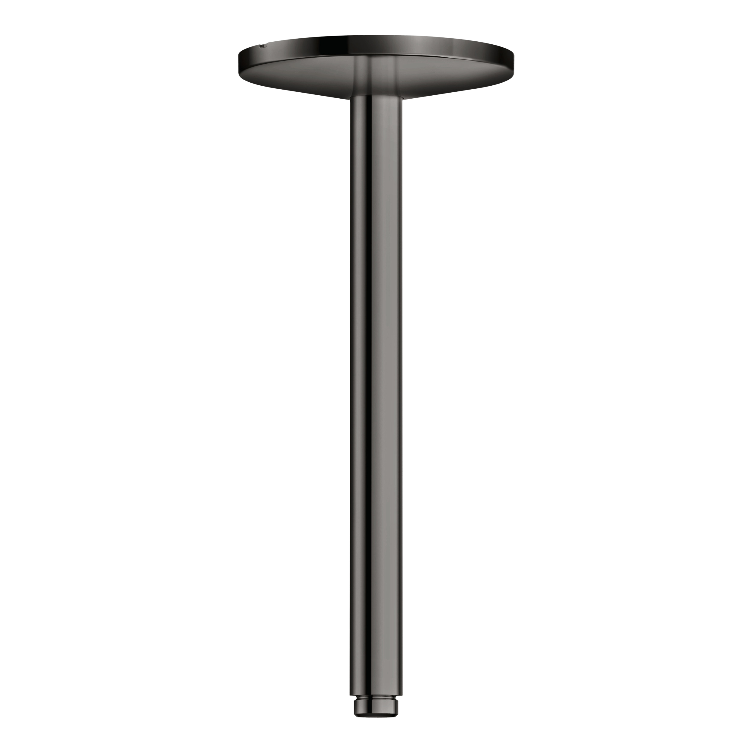 AXOR One Ceiling Connector 300 mm for Overhead Shower 280 1jet from Brandt in Polished Black Chrome finish