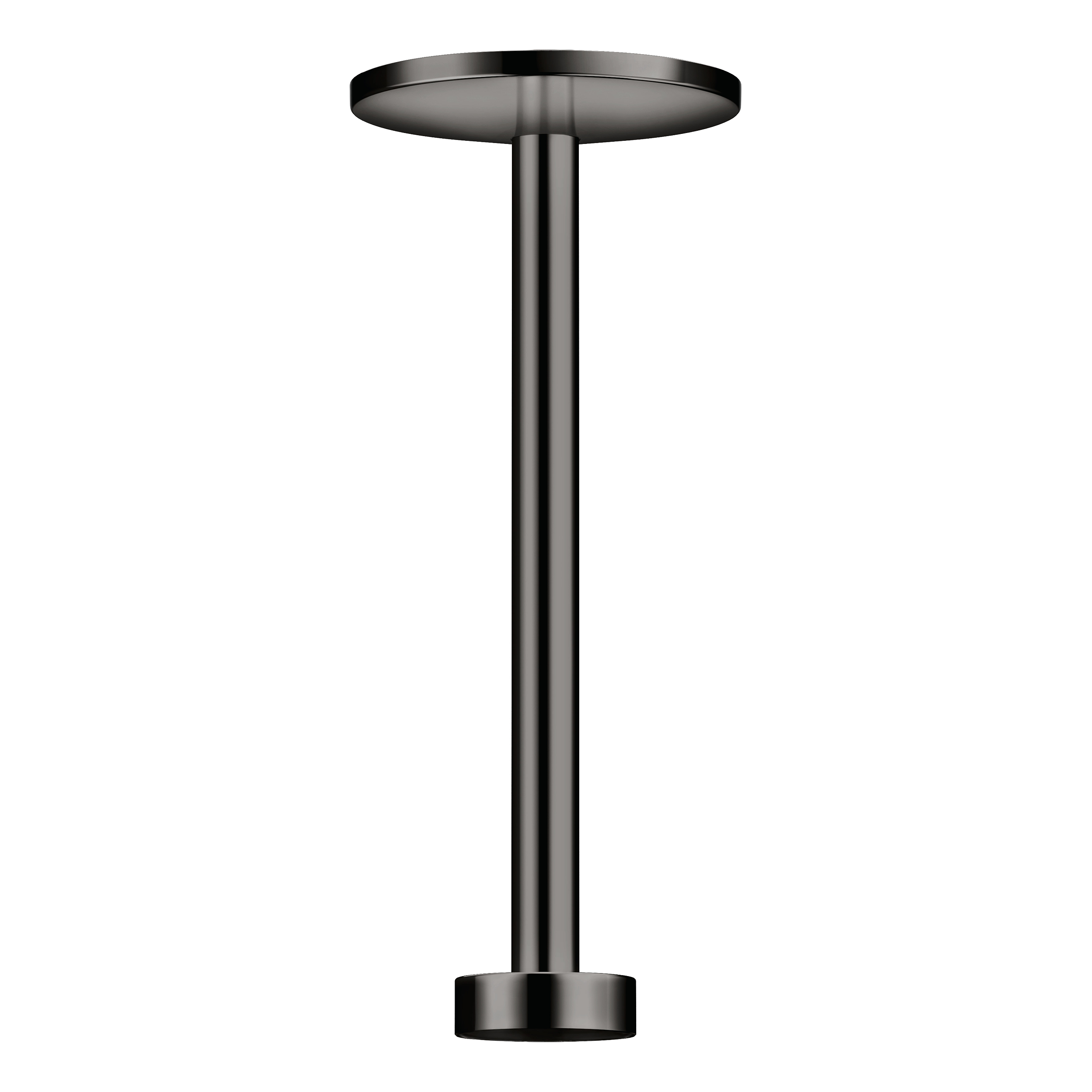 AXOR One Ceiling Connector 300 mm for Overhead Shower 280 2jet from Brandt in Polished Black Chrome finish