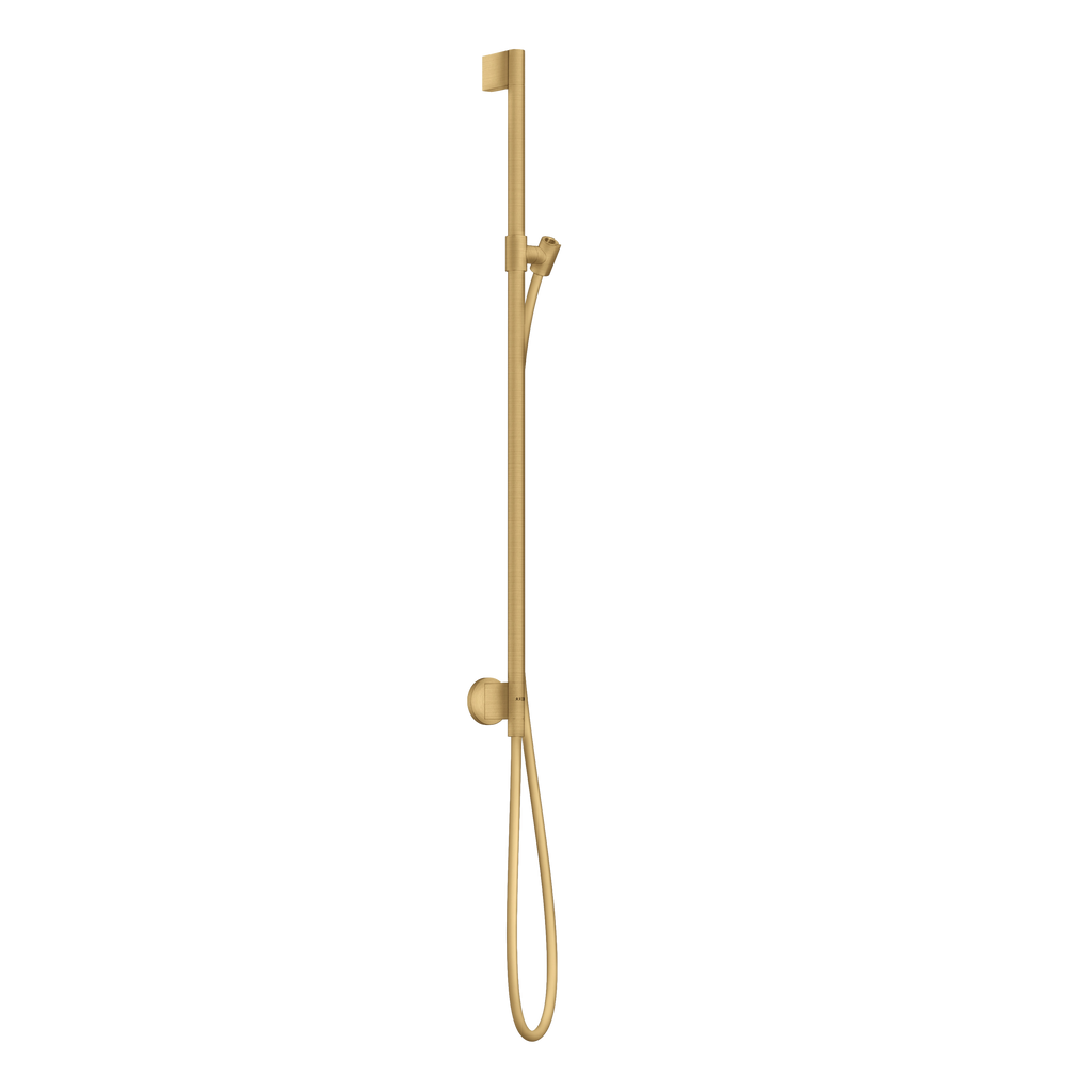 AXOR One Shower Bar 90 cm with Wall Connection and 1,6 m Shower Hose from Brandt in Brushed Gold Optic finish