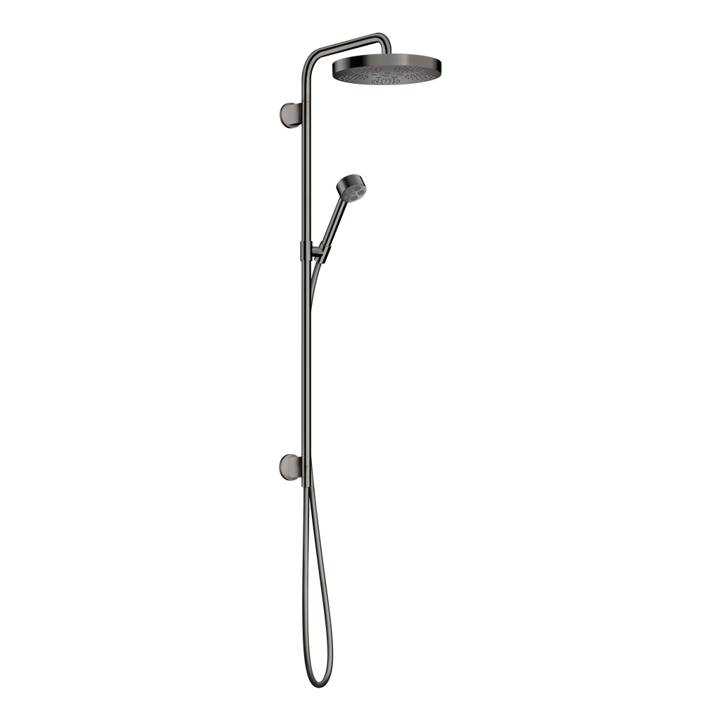 AXOR One Concealed Shower Column 280 1jet from Brandt in Polished Black Chrome finish