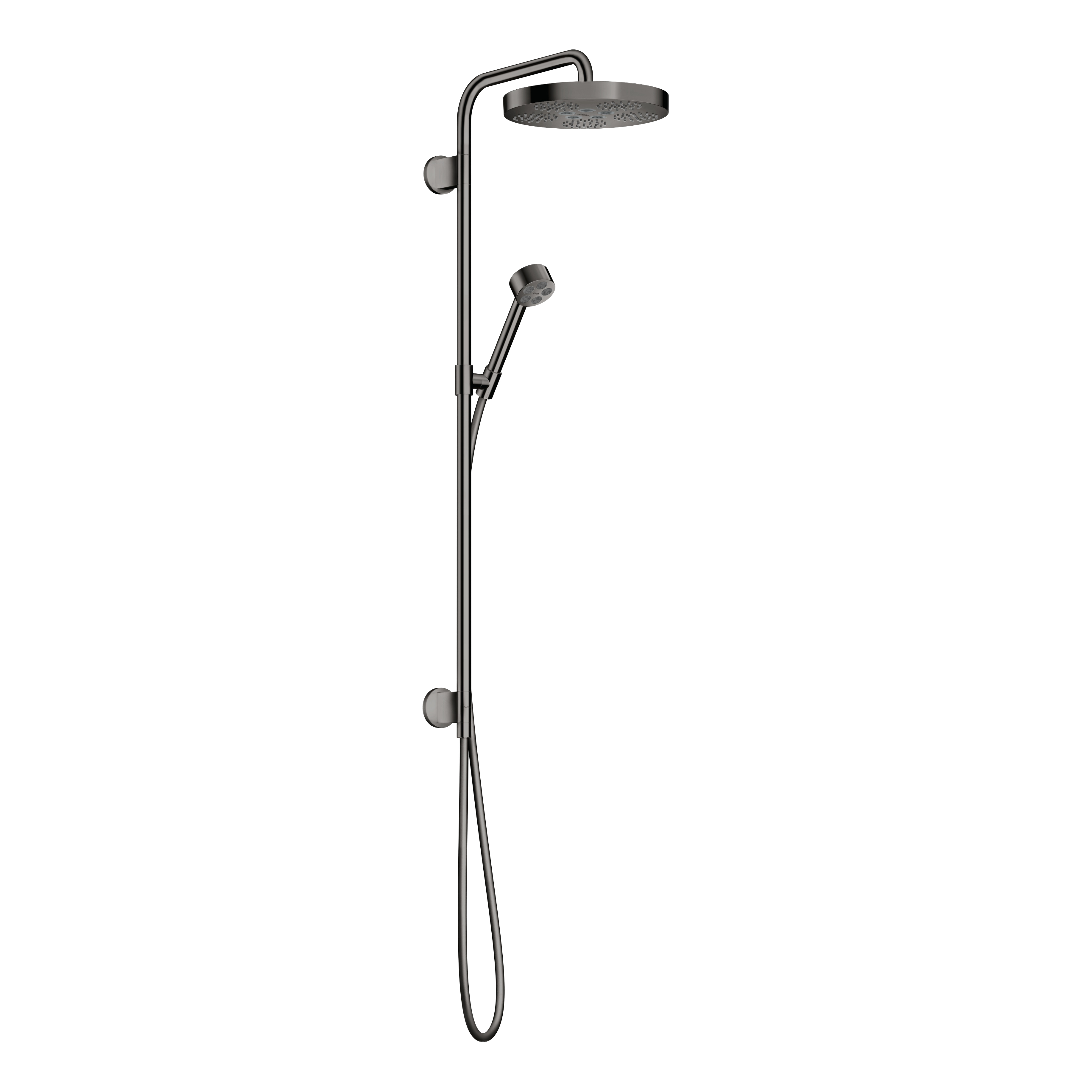 AXOR One Concealed Shower Column 280 1jet from Brandt in Polished Black Chrome finish