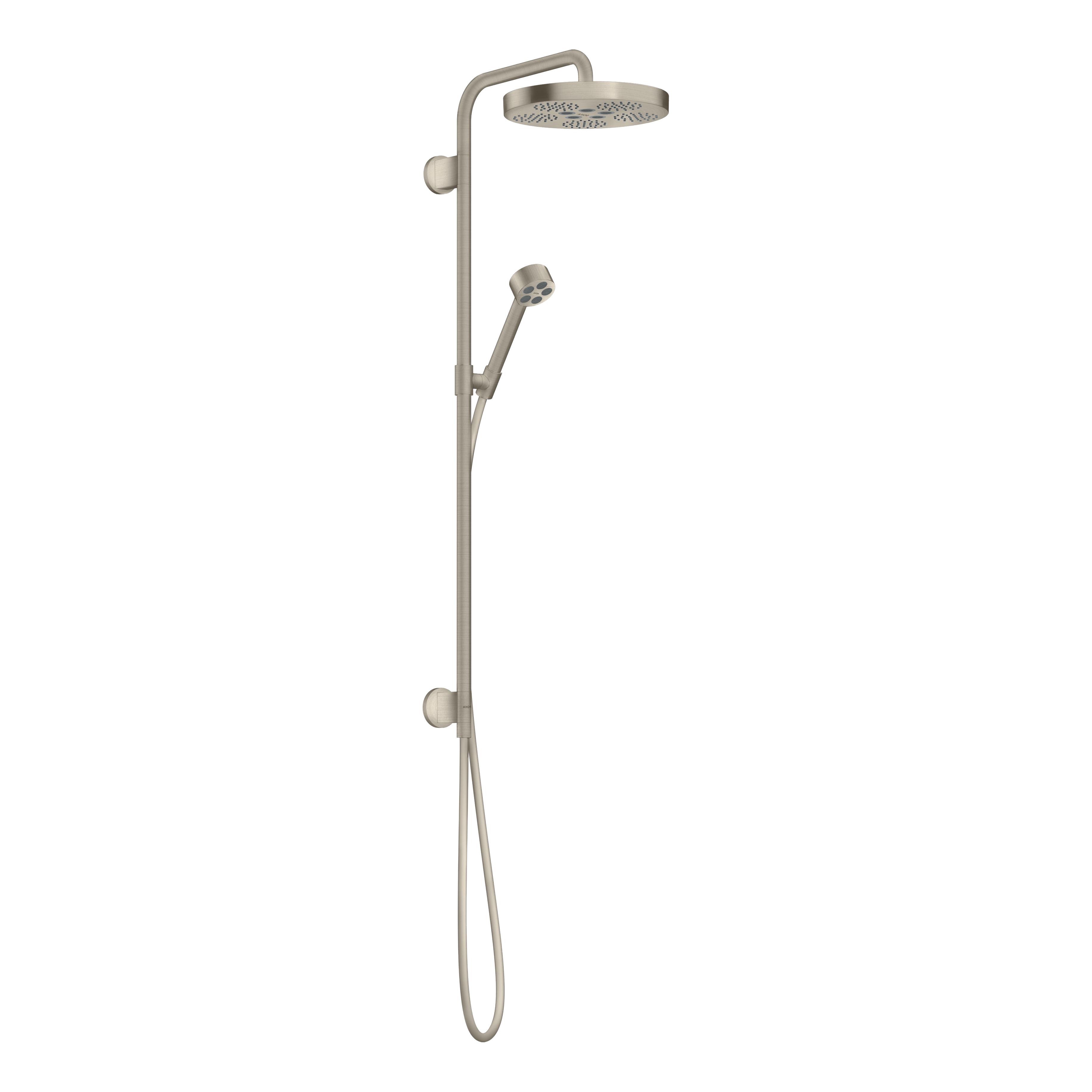 AXOR One Concealed Shower Column 280 1jet from Brandt in Brushed Nickel finish