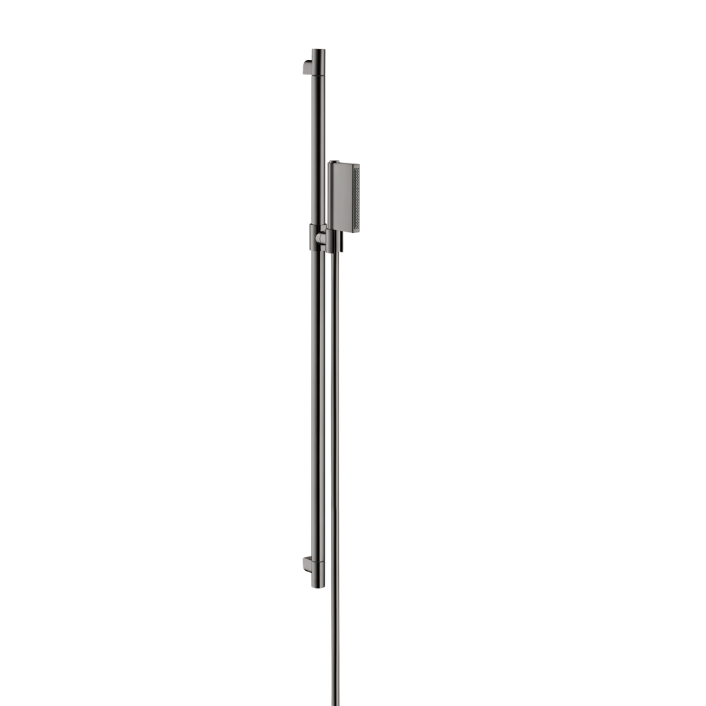 AXOR One Shower Set 90 cm with Hand Shower 2jet from Brandt in Polished Black Chrome finish