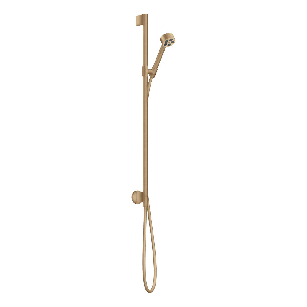 AXOR One Shower Set 75 1jet EcoSmart with Wall Connection from Brandt in Brushed Bronze finish