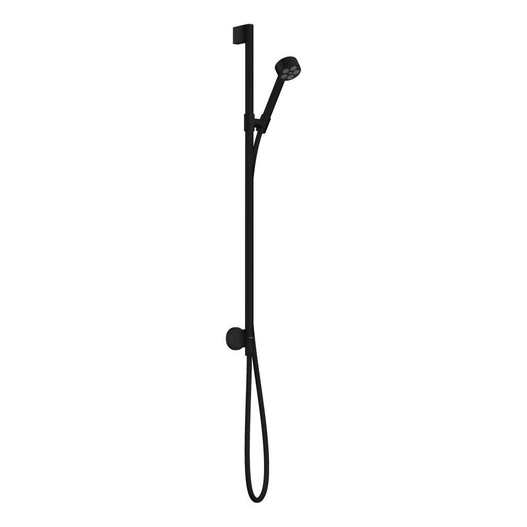 AXOR One Shower Set 75 1jet EcoSmart with Wall Connection from Brandt in Matt Black finish