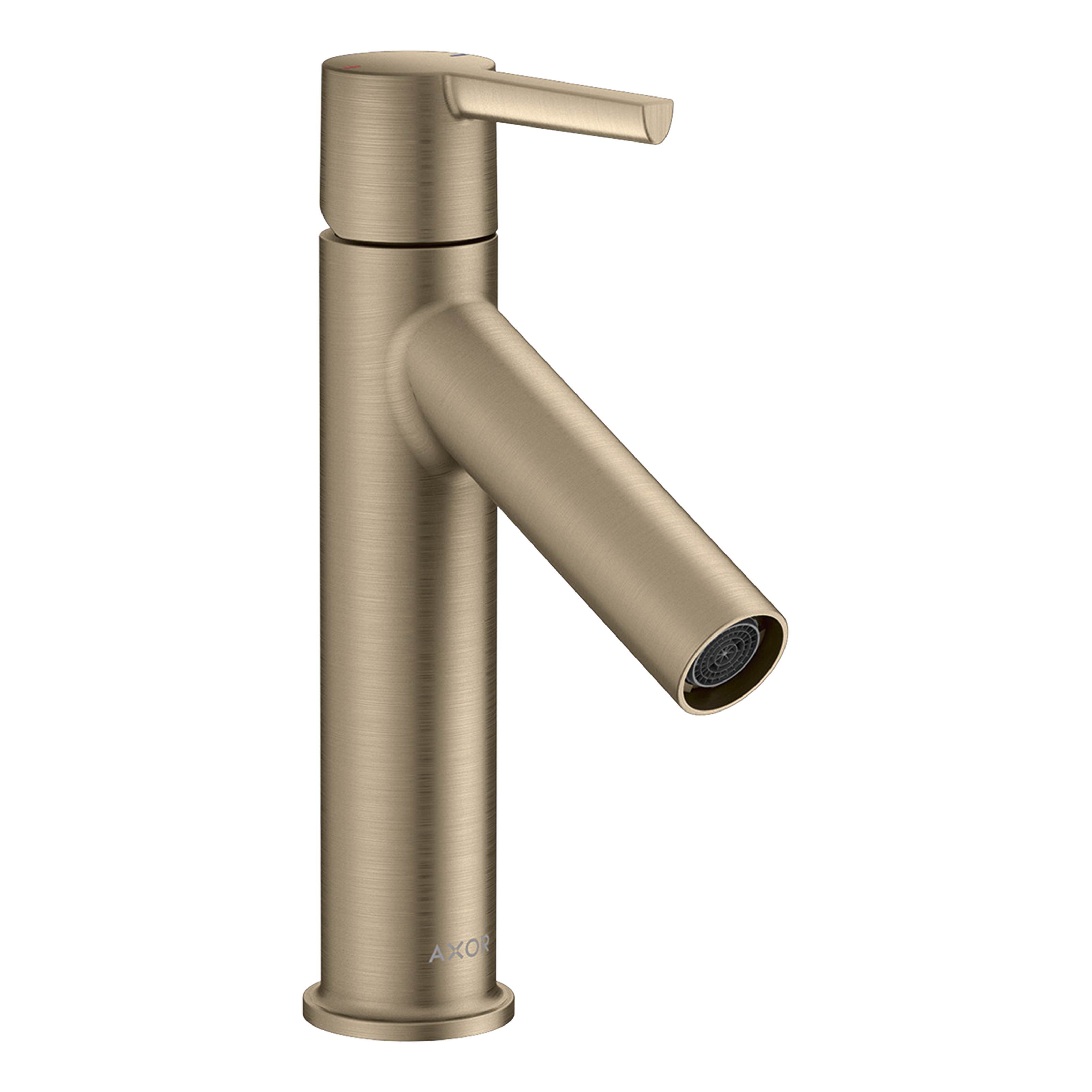 AXOR Starck Single Lever Handle Basin Mixer Faucet 100 with Open Waste Set from Brandt in Brushed Nickel finish