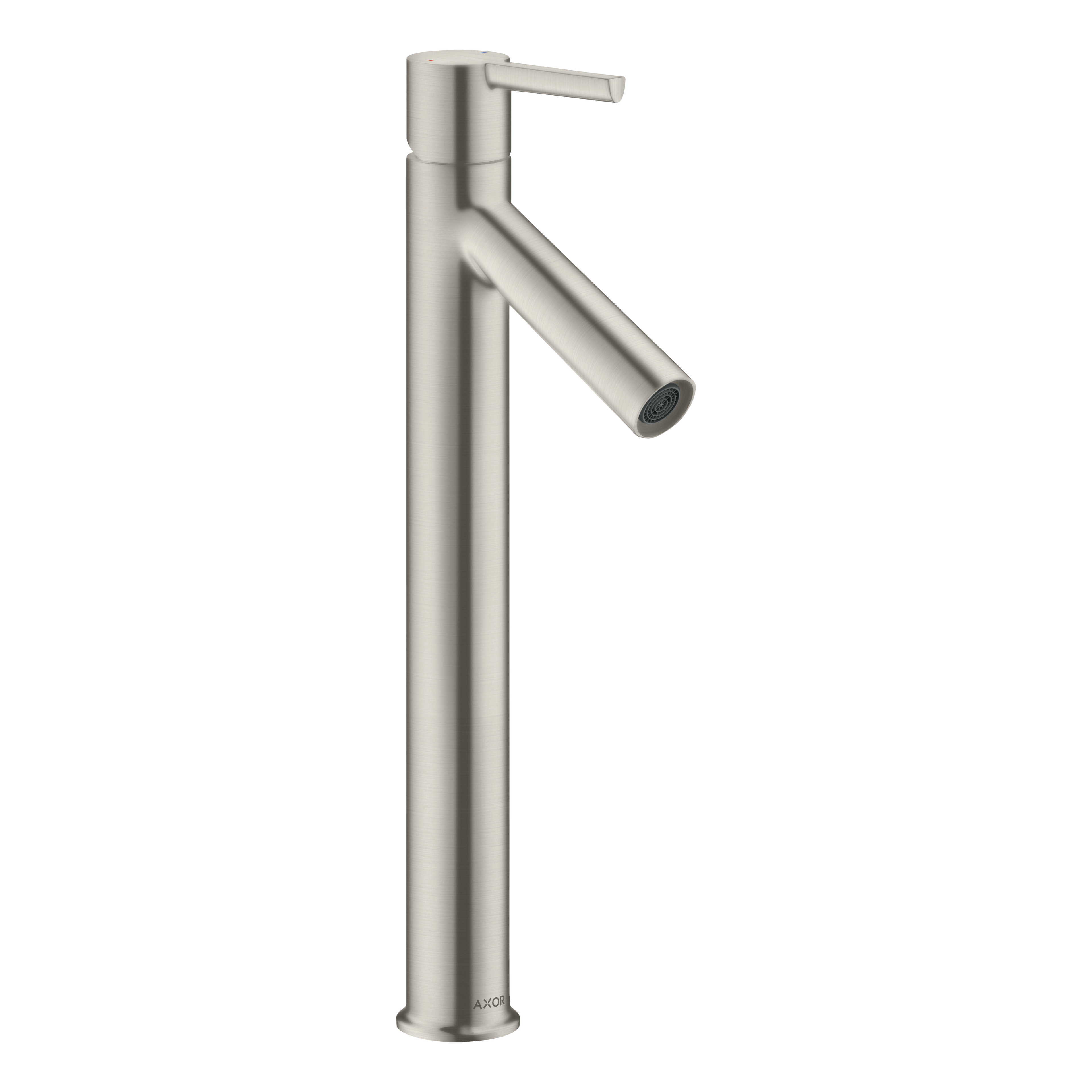 AXOR Starck Single Lever Handle Basin Mixer Faucet 250 with Open Waste Set from Brandt in Stainless Steel Optic finish