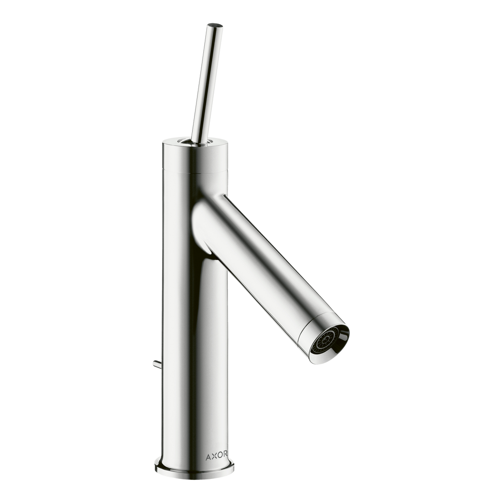 AXOR Starck Single Pin Handle Basin Mixer Faucet 90 with Pop-Up Waste Set from Brandt in Chrome finish