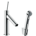 AXOR Starck Single Pin Handle Basin Mixer Faucet 90 with Bidette Hand Shower from Brandt in Chrome finish