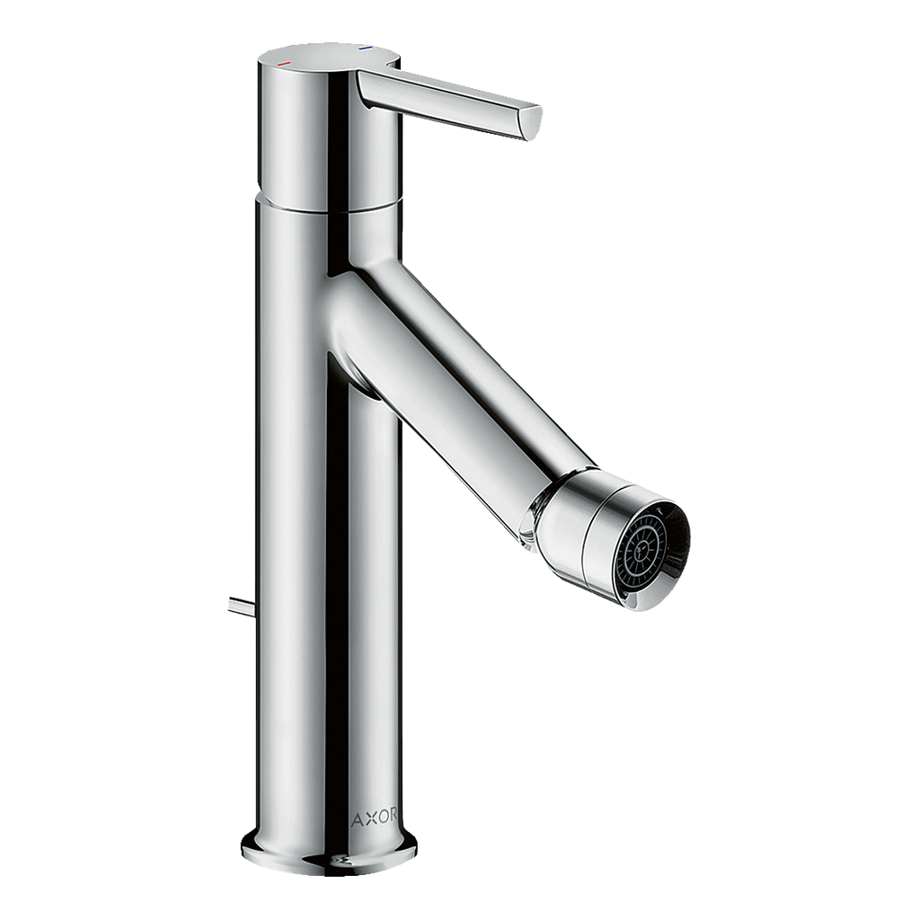 AXOR Starck Single Lever Handle Bidet Mixer Faucet with Pop-Up Waste Set from Brandt in Chrome finish