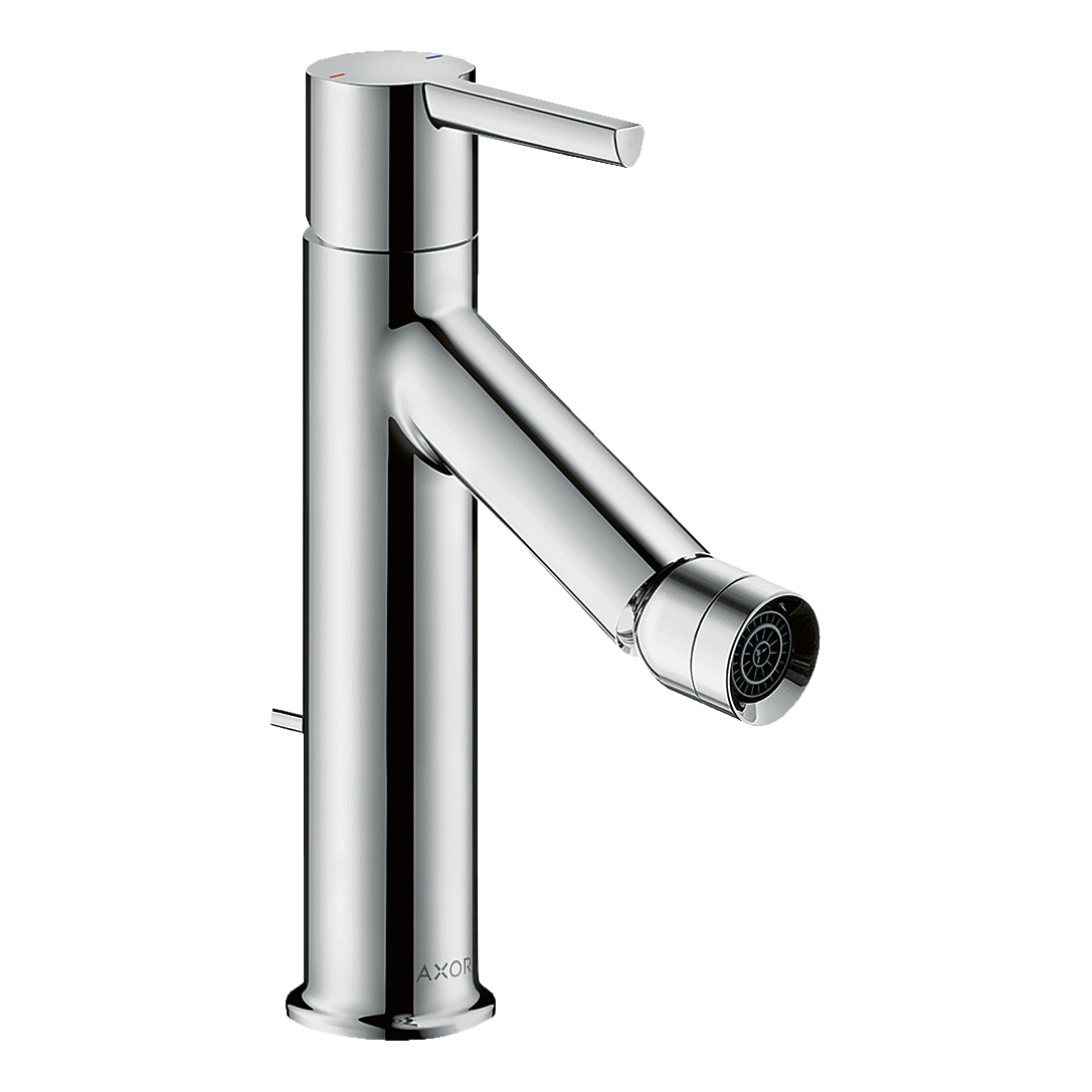 AXOR Starck Single Lever Handle Bidet Mixer Faucet with Pop-Up Waste Set from Brandt in Chrome finish