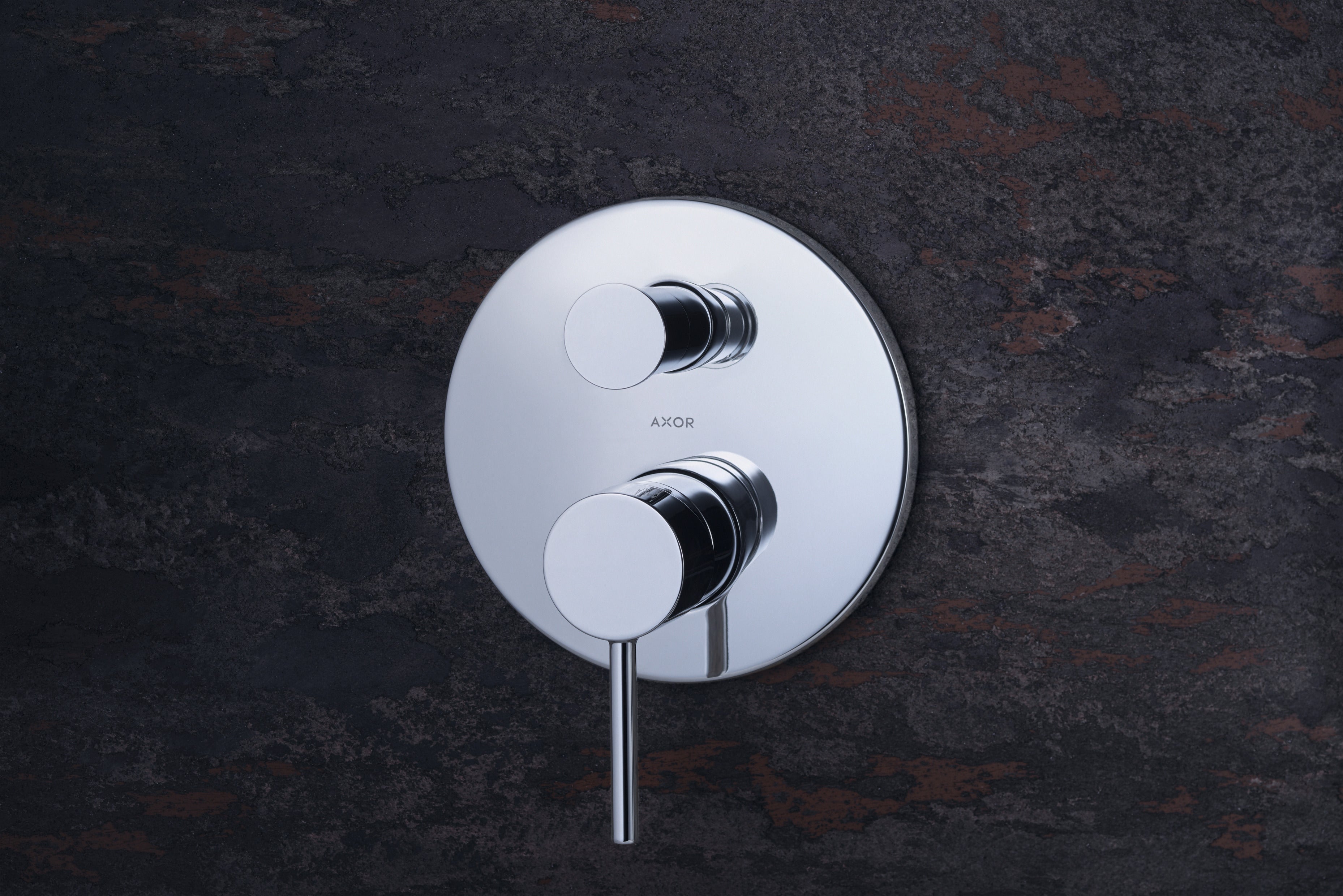 AXOR Starck Single Pin Handle Concealed Bath & Shower Mixer from Brandt in Chrome finish