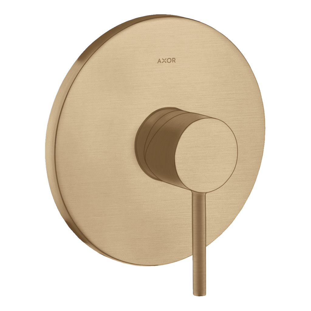 AXOR Starck Single Pin Handle Concealed Shower Mixer Faucet from Brandt in Brushed Bronze finish