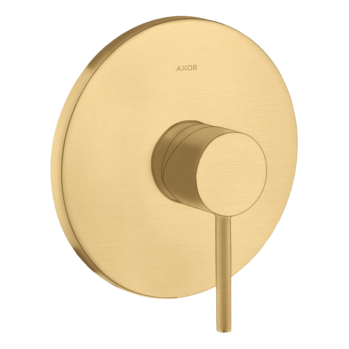 AXOR Starck Single Pin Handle Concealed Shower Mixer Faucet from Brandt in Brushed Gold Optic finish