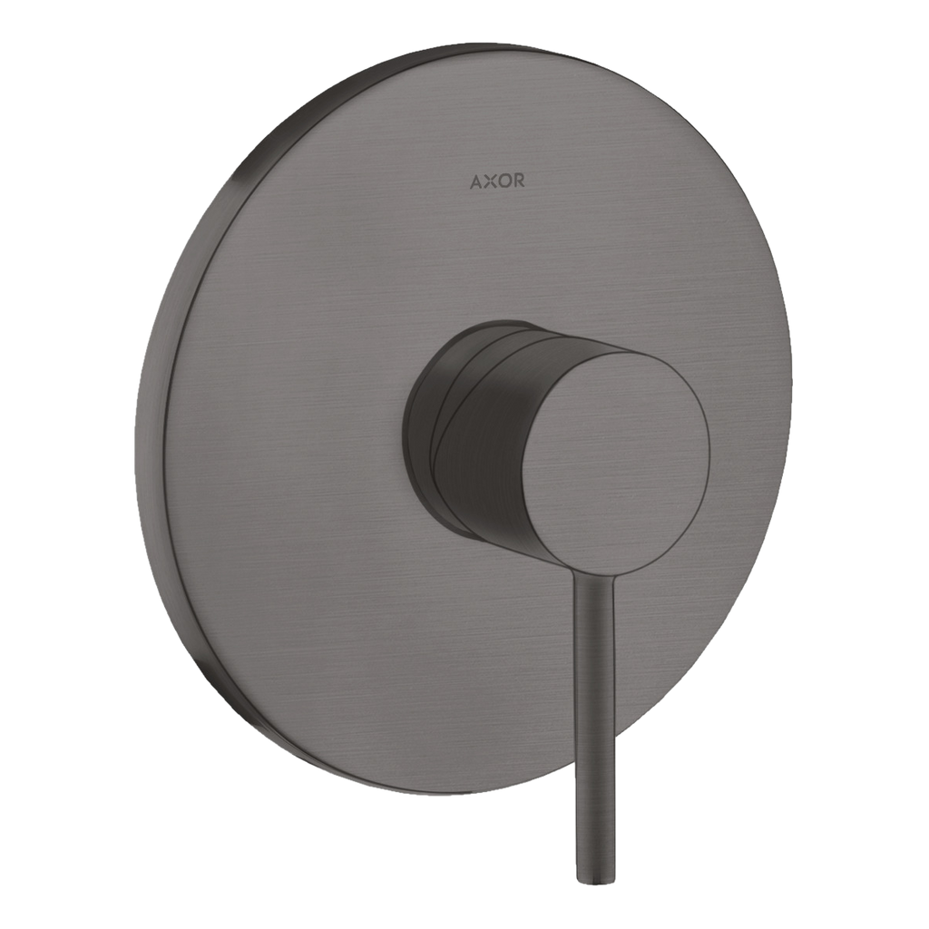 AXOR Starck Single Pin Handle Concealed Shower Mixer Faucet from Brandt in Brushed Black Chrome finish