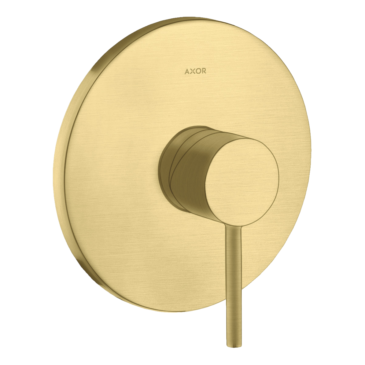 AXOR Starck Single Pin Handle Concealed Shower Mixer Faucet from Brandt in Brushed Brass finish