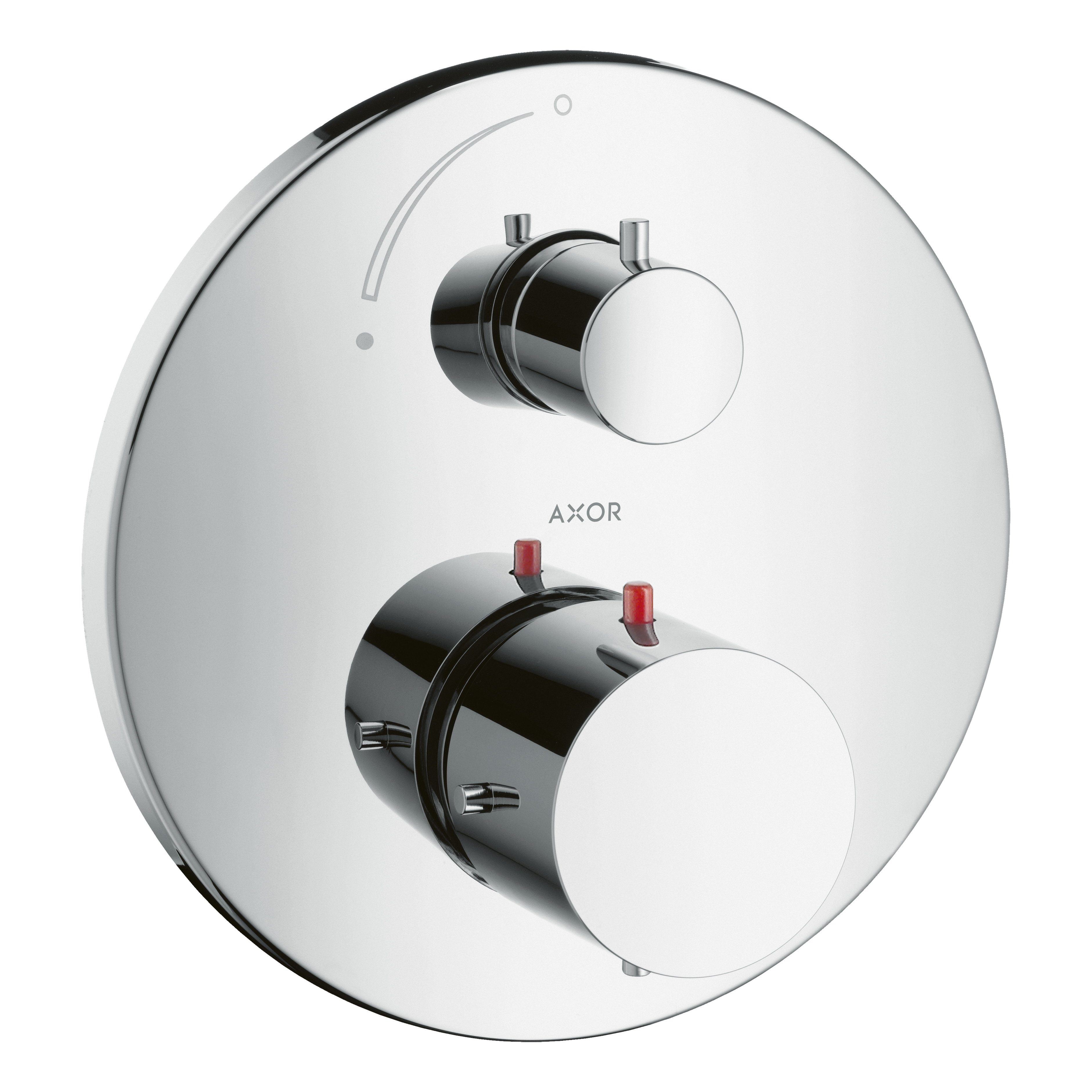 AXOR Starck Concealed Shower Thermostat with Shut-Off Valve from Brandt in Chrome finish