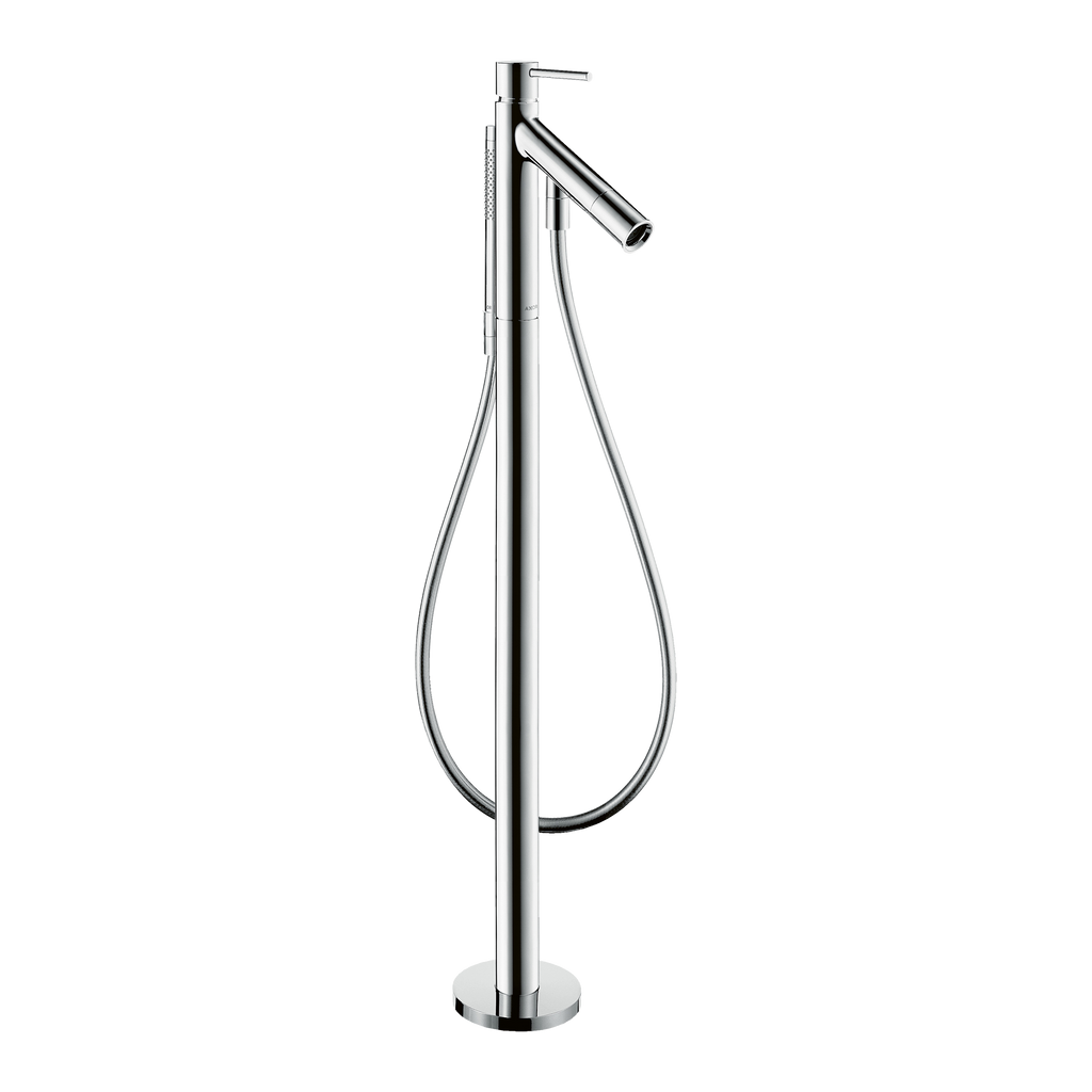 AXOR Starck Single Lever Handle Floorstanding Bath & Shower Mixer Faucet from Brandt in Chrome finish