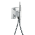 AXOR Starck Porter Unit 120/120 with Baton Hand Shower 2jet and Shower Hose from Brandt in Chrome finish