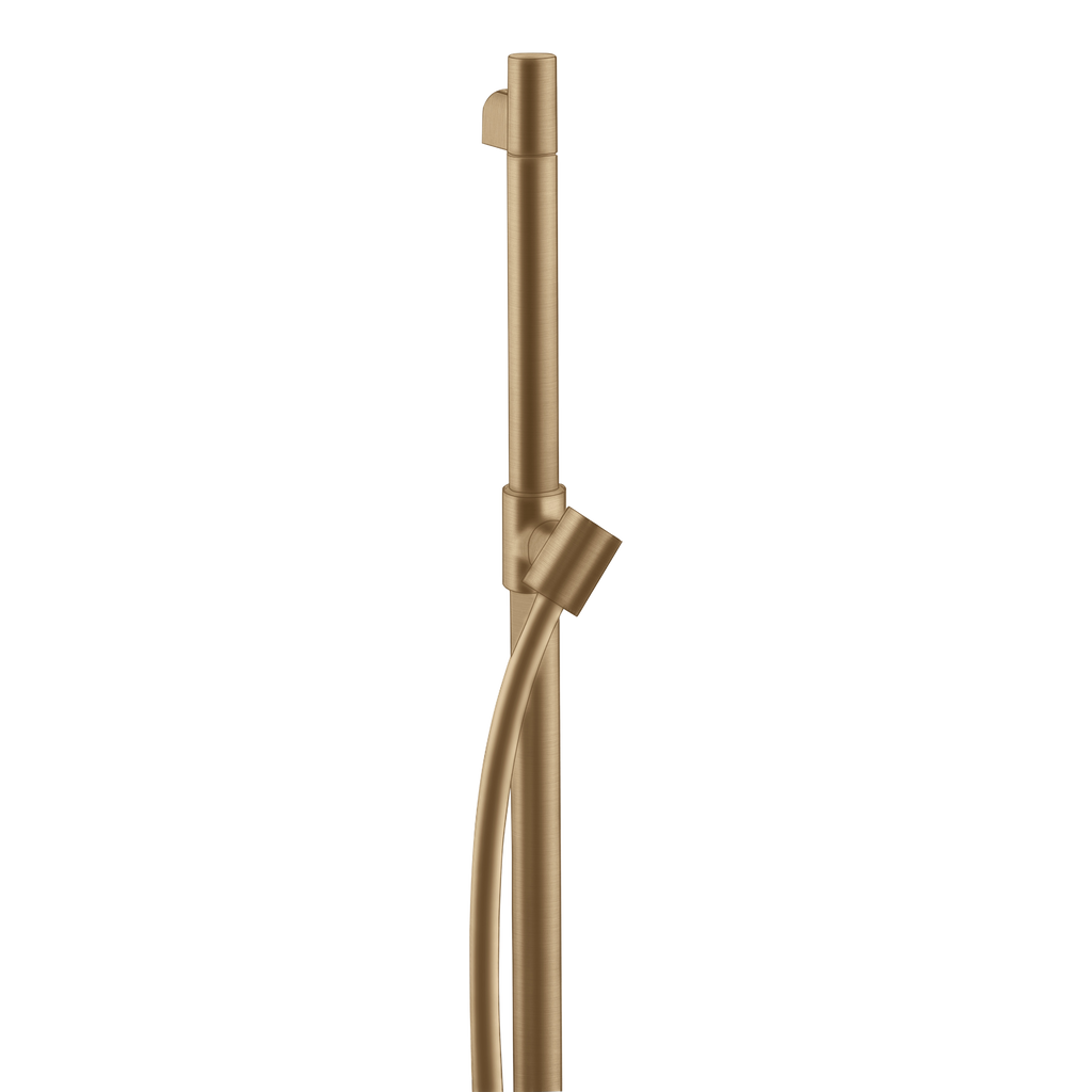 AXOR Starck Shower Bar 90 cm with 1,6 m Shower Hose from Brandt in Brushed Bronze finish