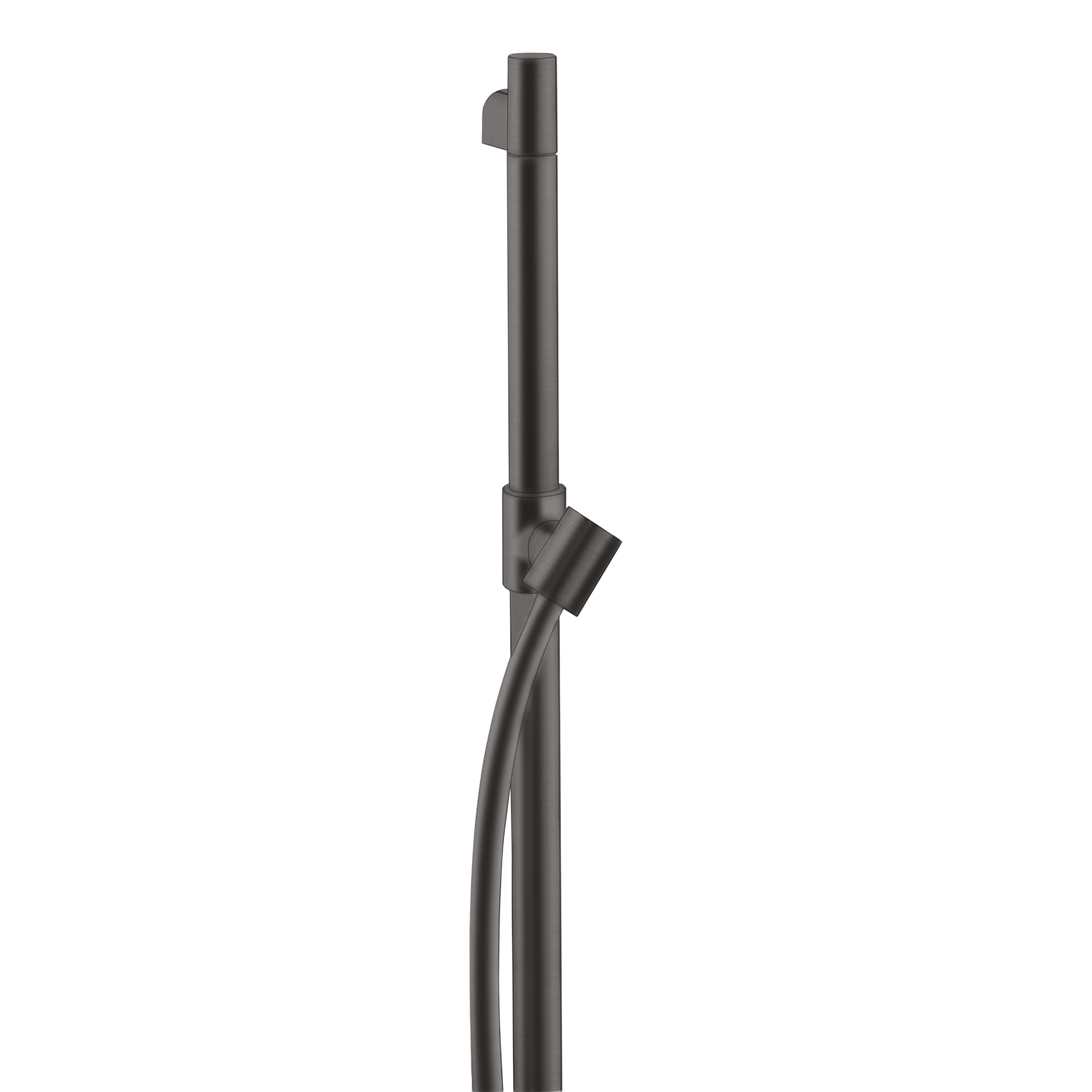 AXOR Starck Shower Bar 90 cm with 1,6 m Shower Hose from Brandt in Brushed Black Chrome finish