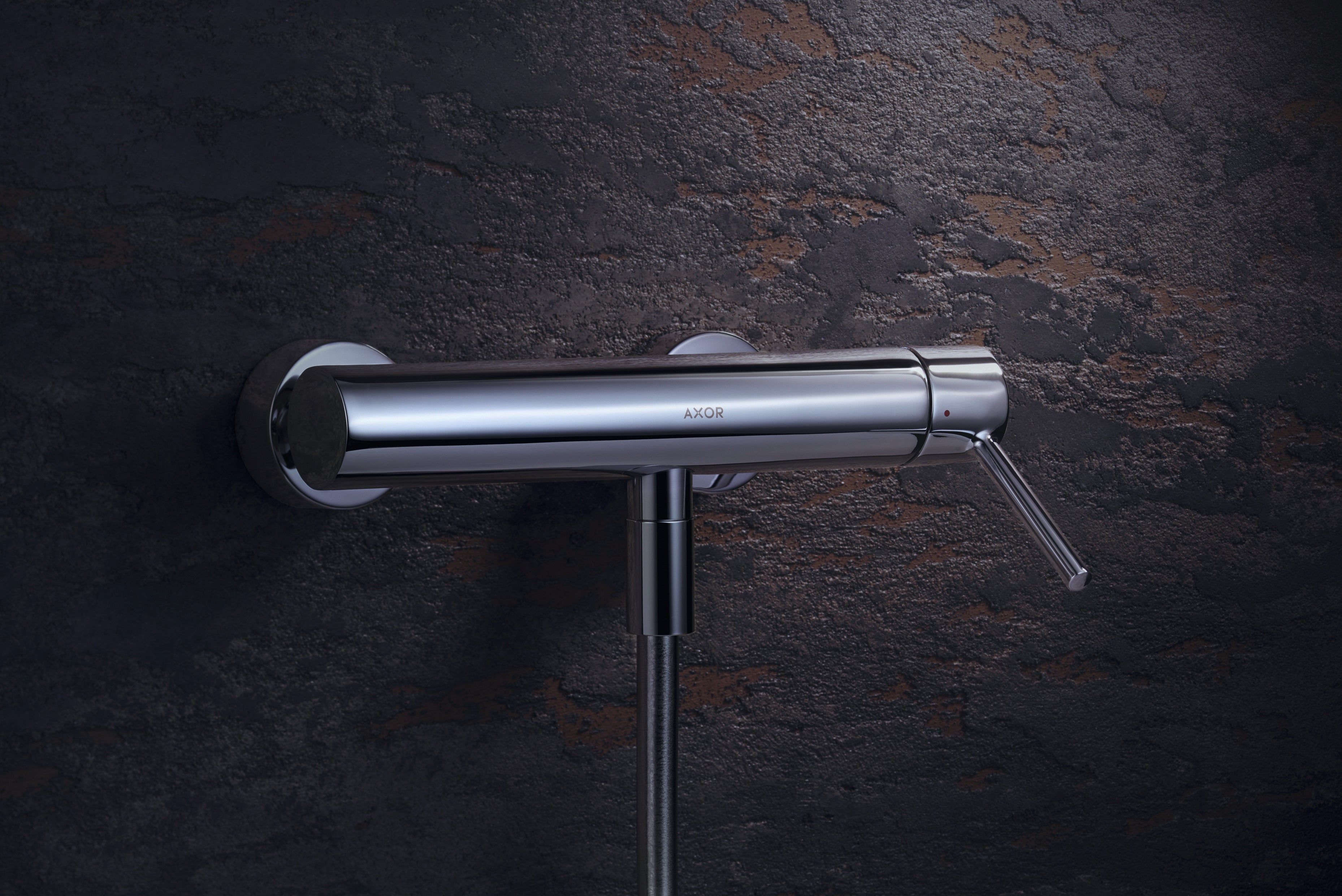 AXOR Starck Single Pin Handle Shower Mixer from Brandt in Chrome finish