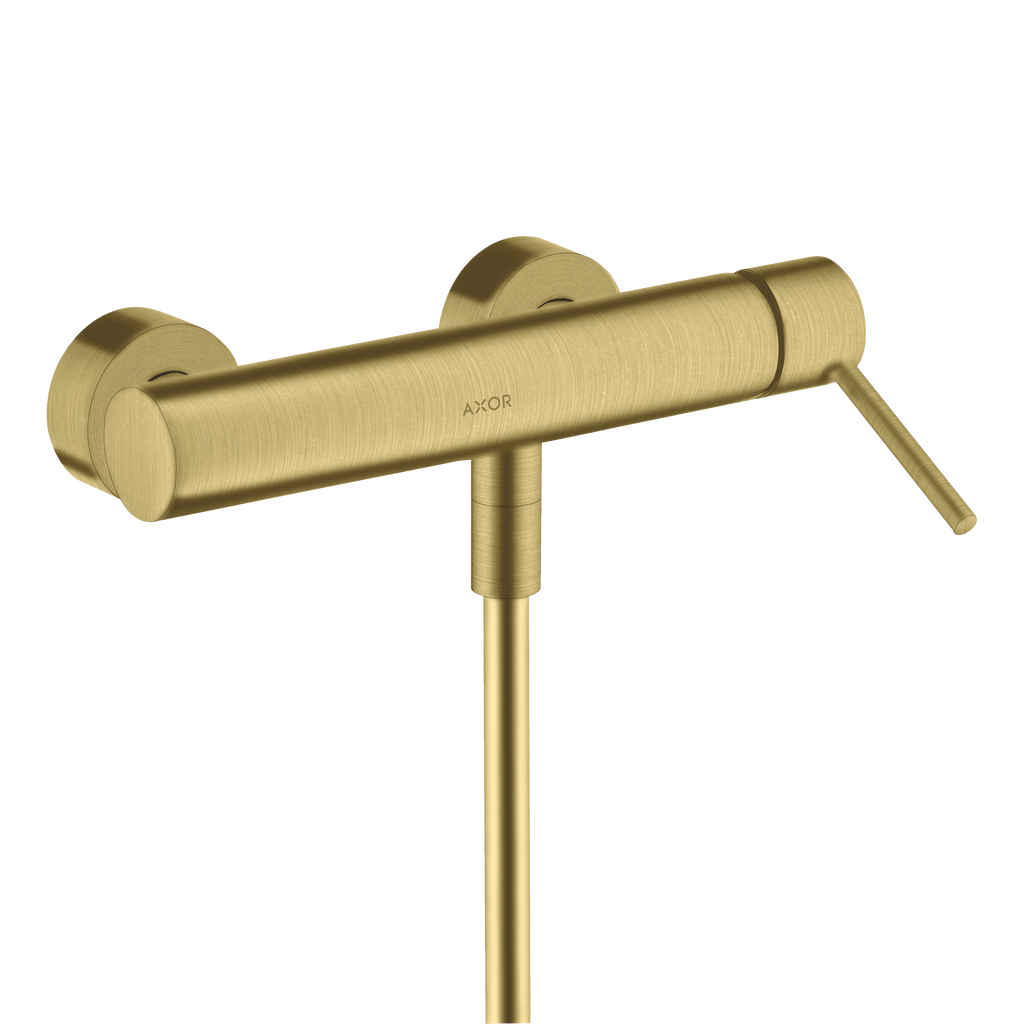 AXOR Starck Single Pin Handle Shower Mixer from Brandt in Brushed Brass finish