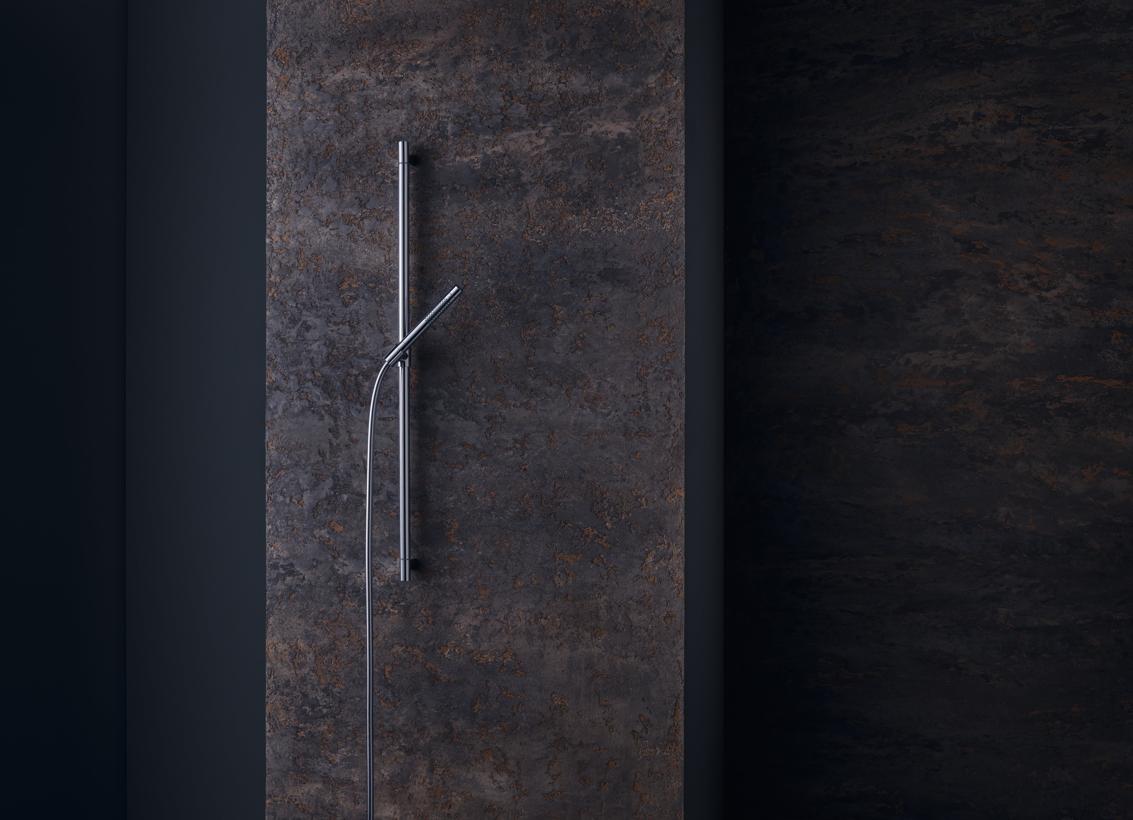AXOR Starck Shower Set 90 cm with Baton Hand Shower 2jet from Brandt in Chrome finish