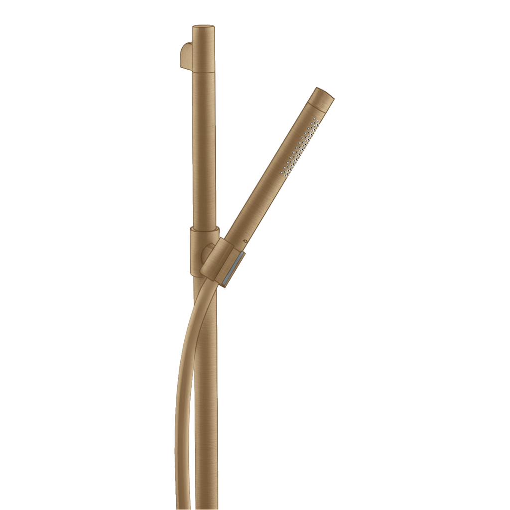 AXOR Starck Shower Set 90 cm with Baton Hand Shower 2jet from Brandt in Brushed Bronze finish